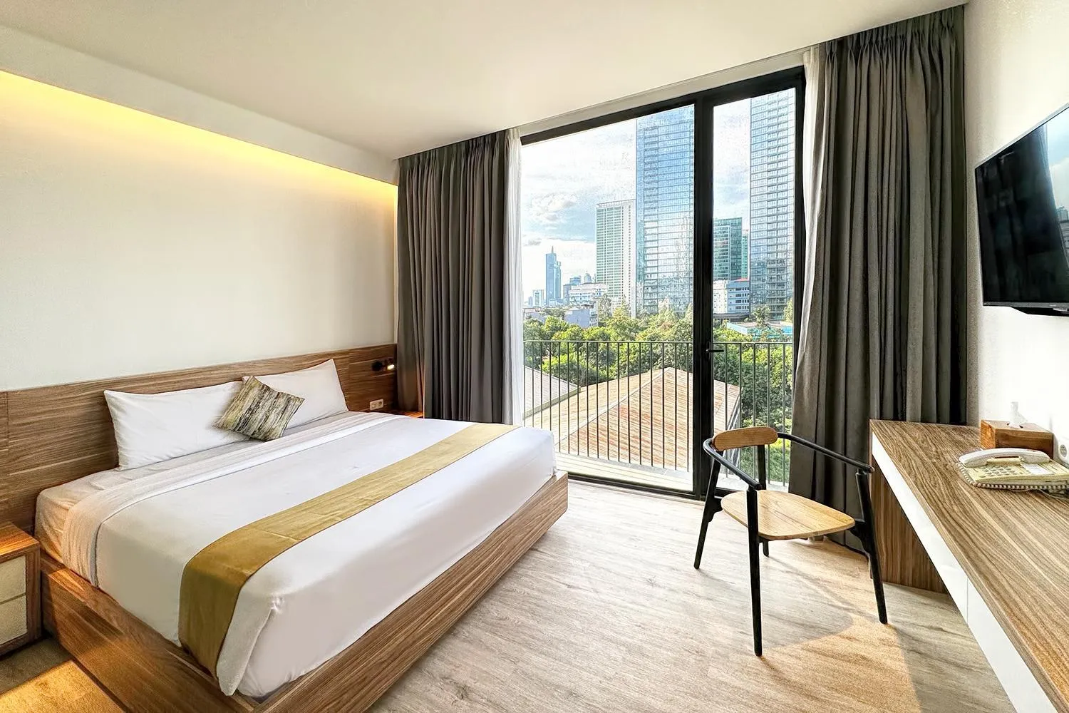 City view, Bed in Rasuna Icon Hotel
