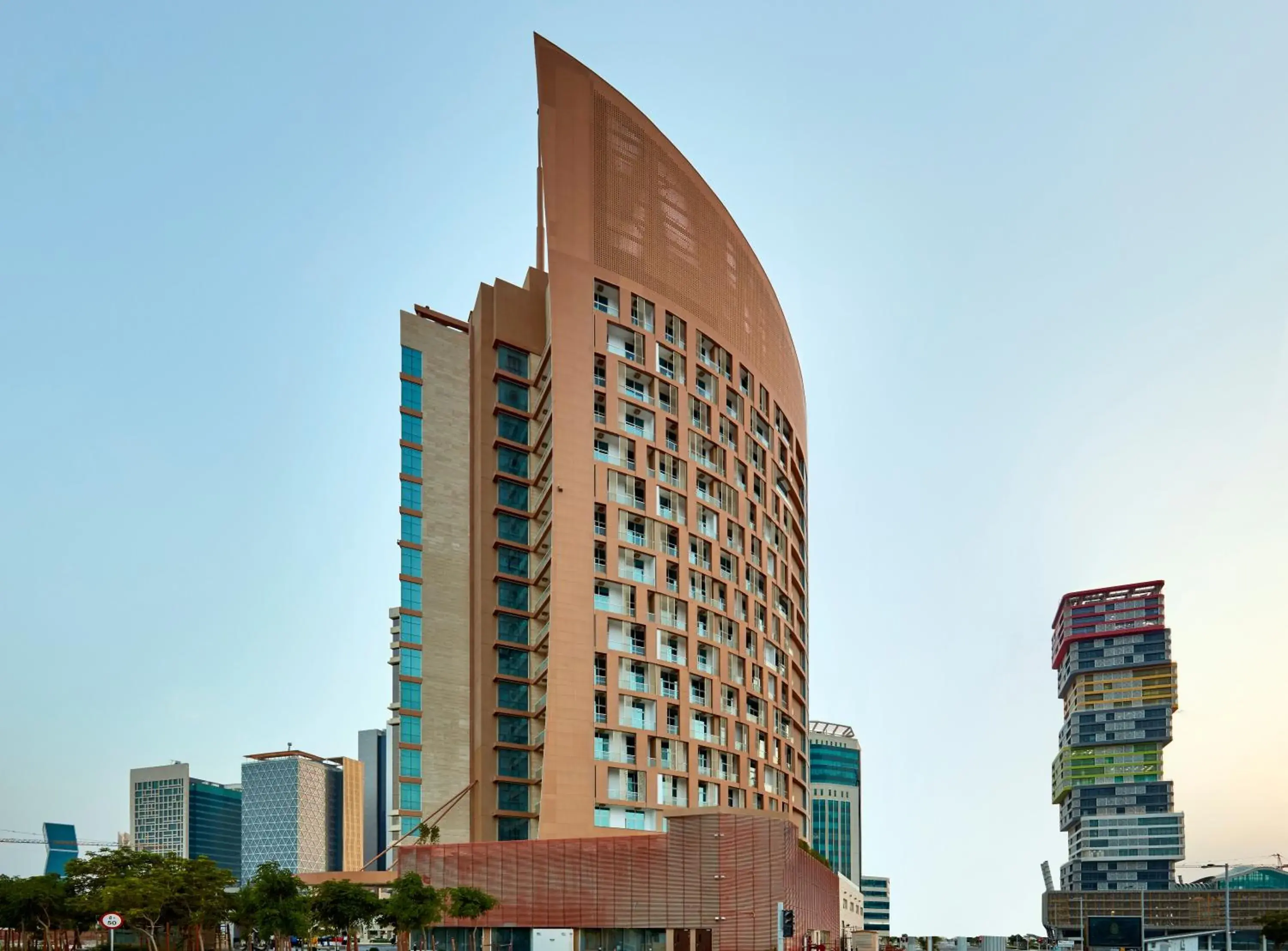 Property building in Staybridge Suites - Doha Lusail by IHG Property building in Staybridge Suites - Doha Lusail by IHG