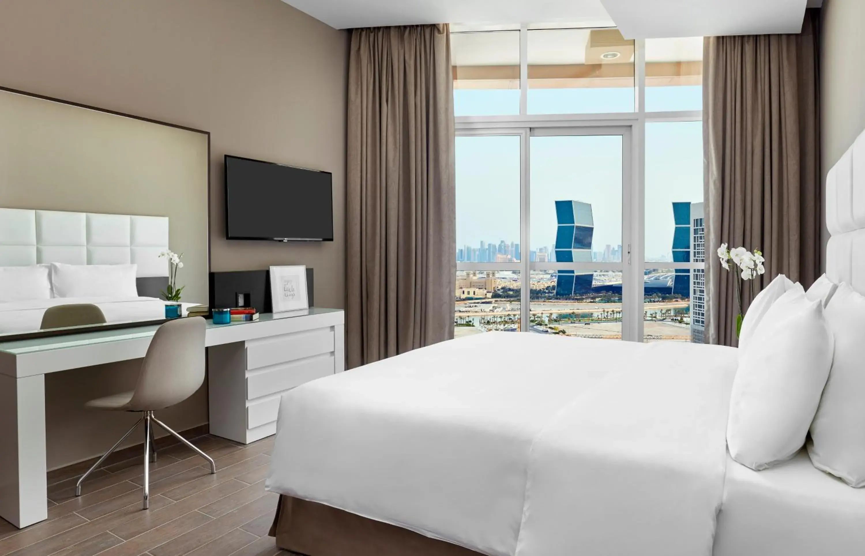 Bedroom, Bed in Staybridge Suites - Doha Lusail by IHG Bedroom, Bed in Staybridge Suites - Doha Lusail by IHG