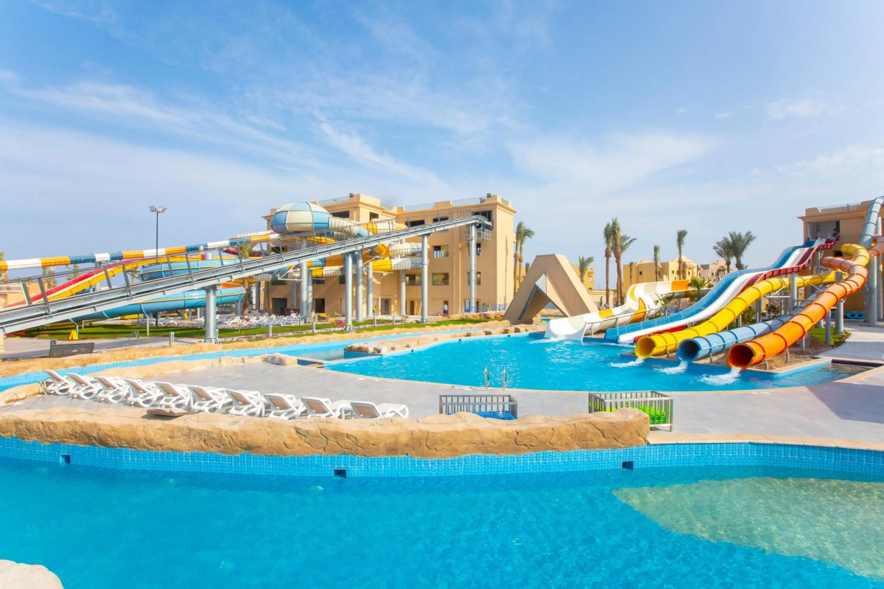 Aqua park in Stella Beach Resort & Spa, Makadi Bay