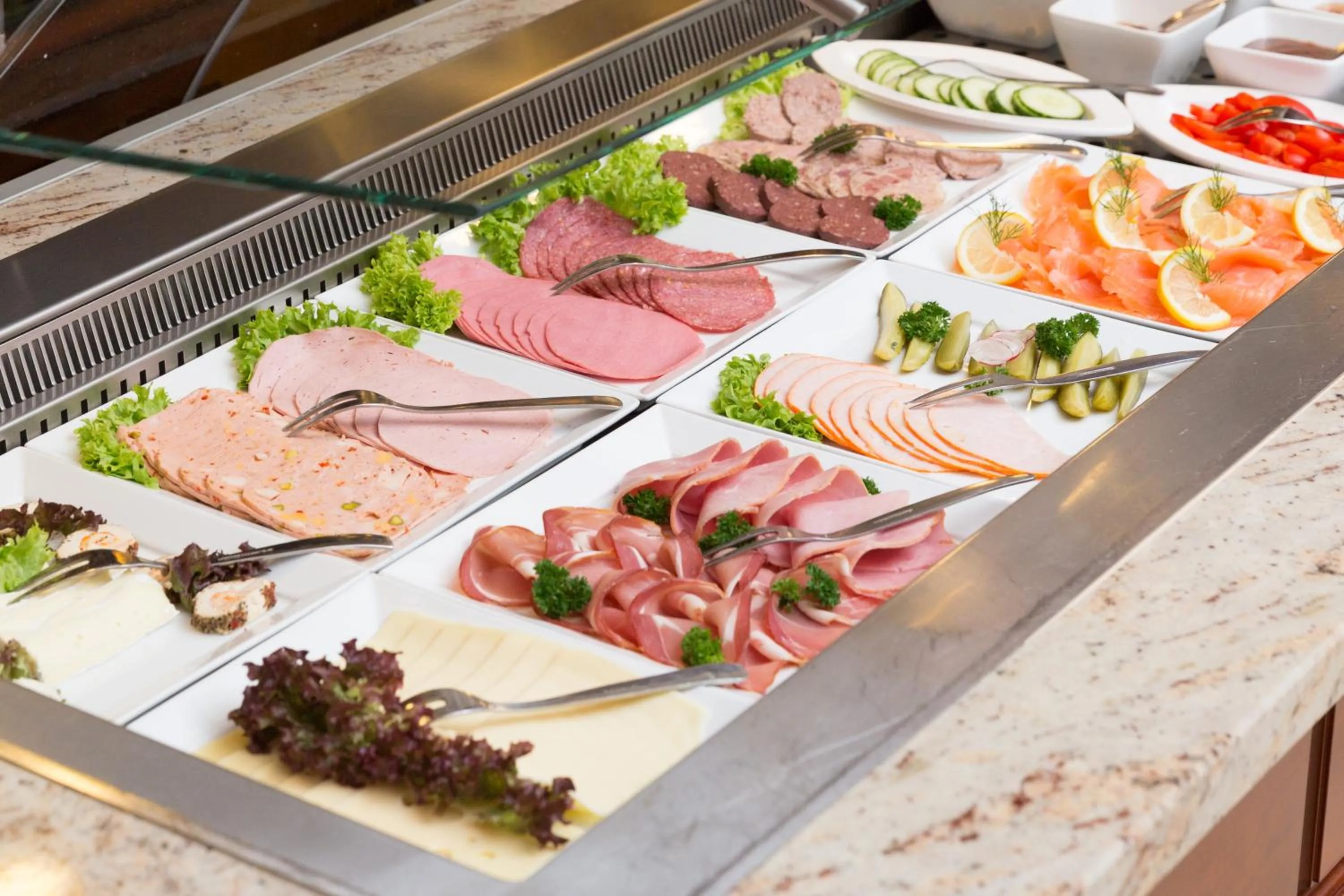 Buffet breakfast in Hotel Hammermühle