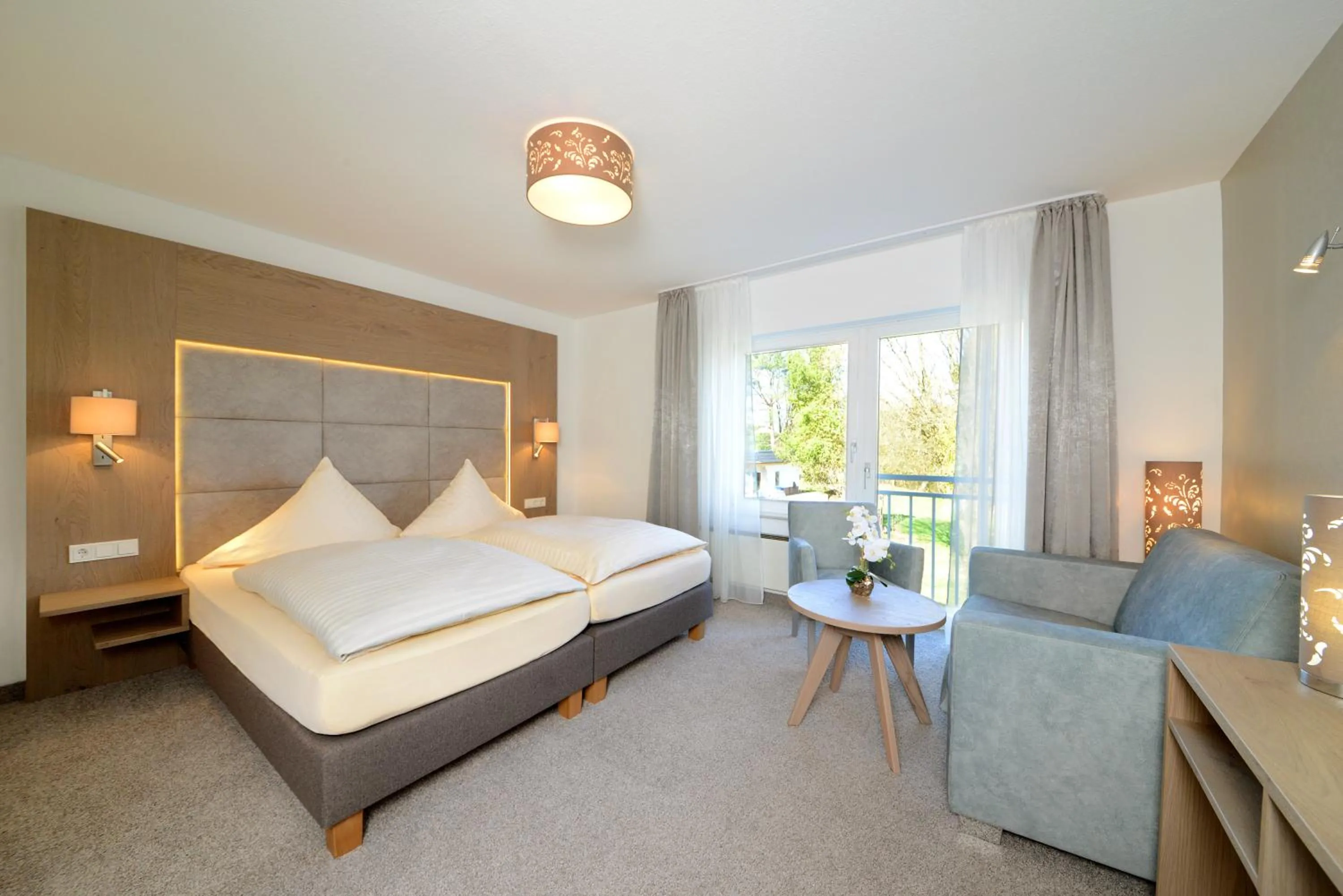 Photo of the whole room, Bed in Hotel Hammermühle