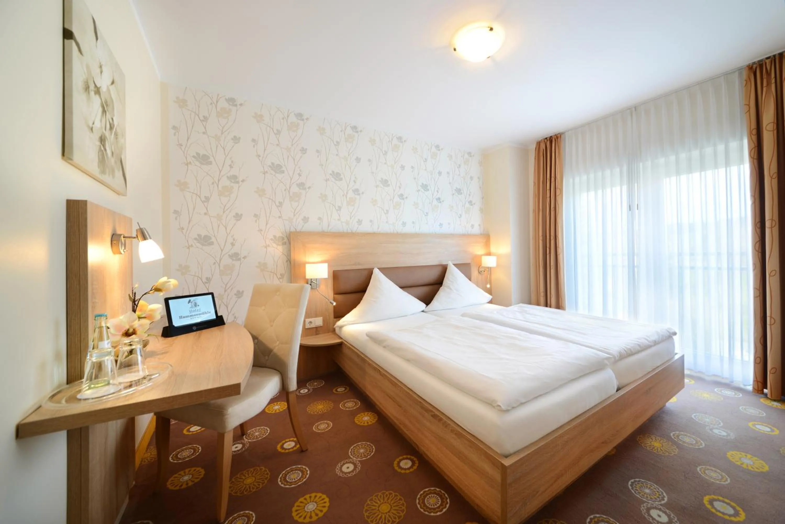 Photo of the whole room, Bed in Hotel Hammermühle