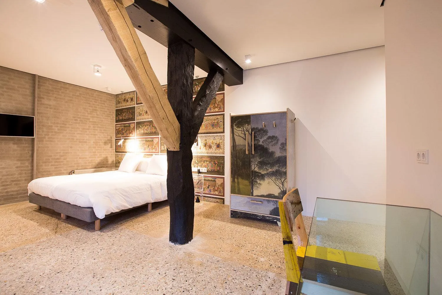 Bed in Hotel Napoleonschuur