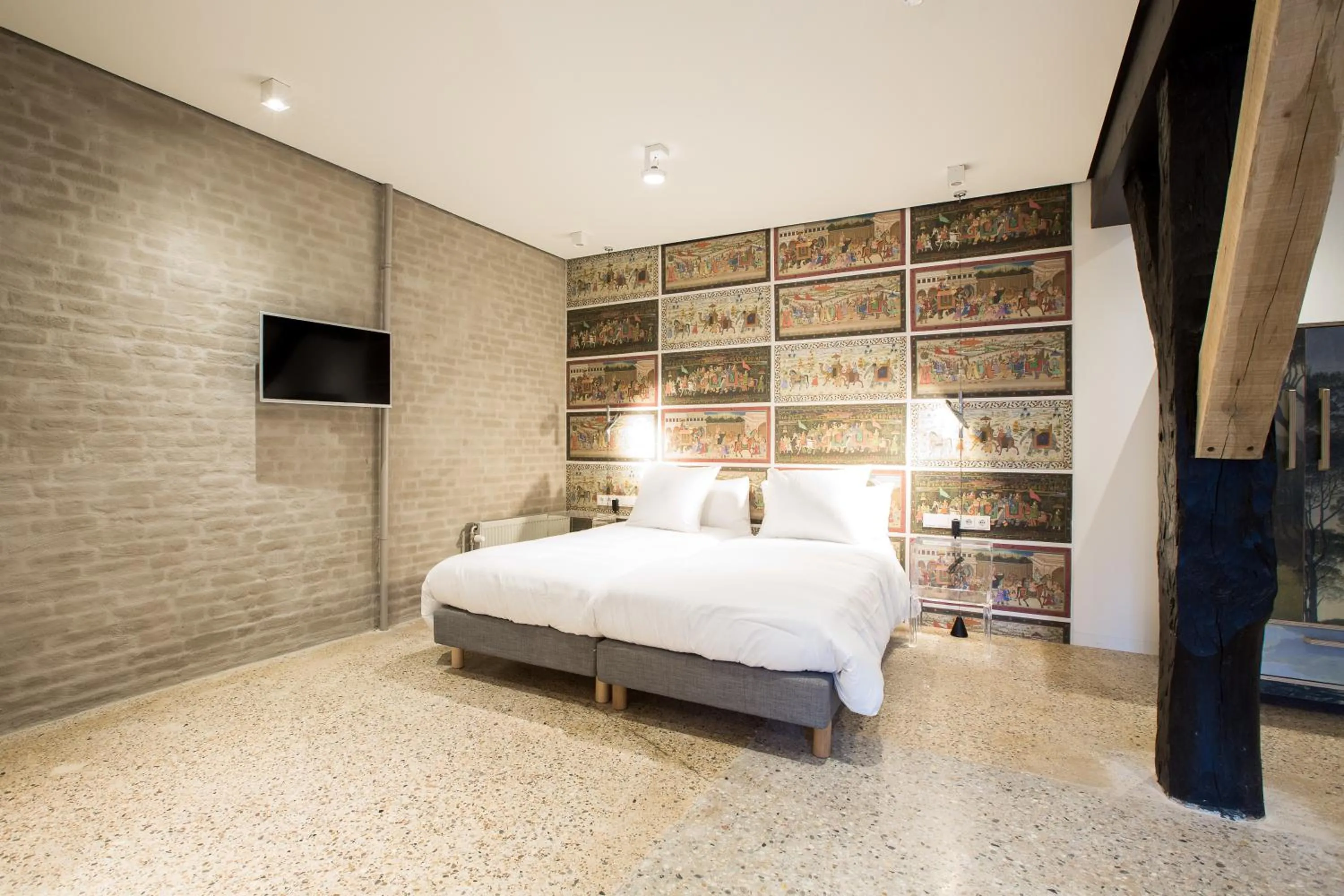 Bed in Hotel Napoleonschuur