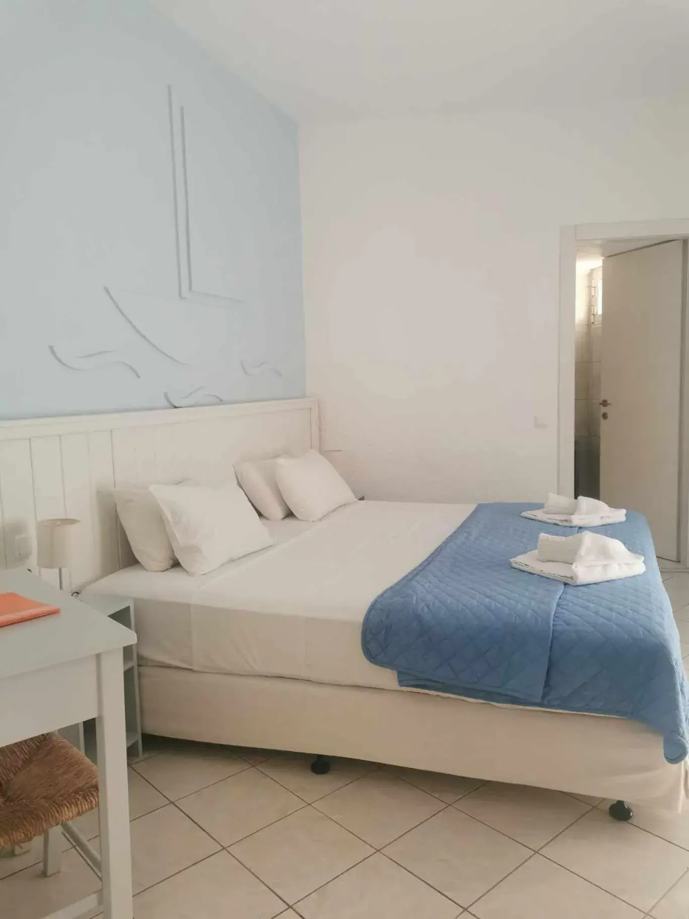 Bed in Naiades Almiros Hotel Bed in Naiades Almiros Hotel