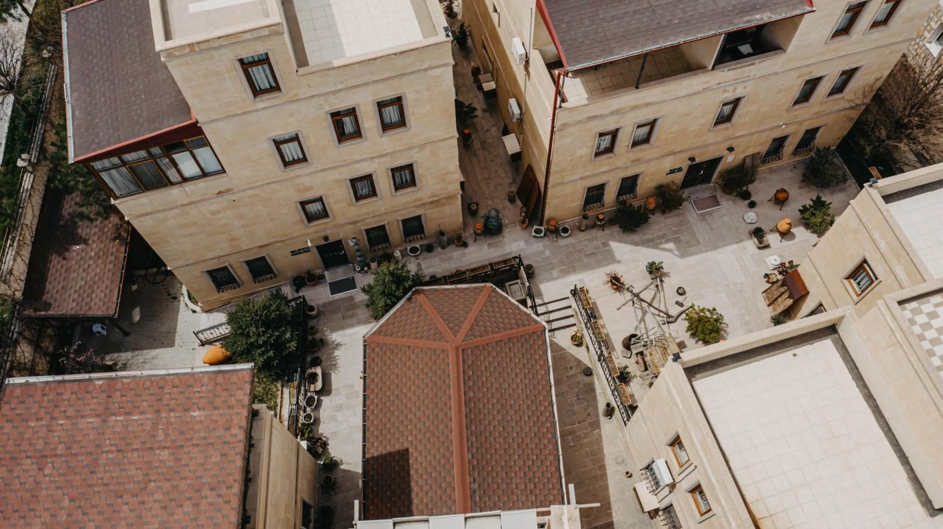 Bird's eye view in Royal Stone Houses - Goreme