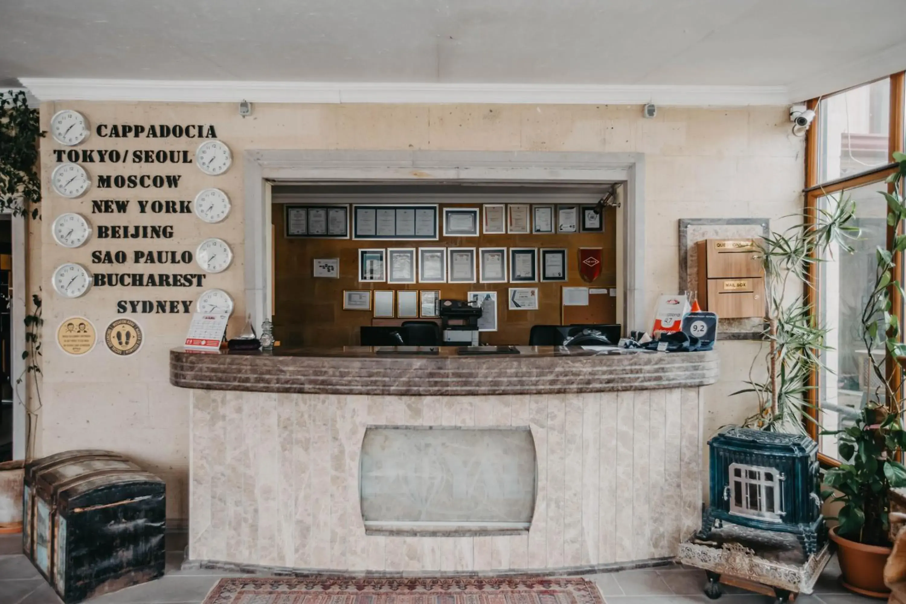 Lobby or reception in Royal Stone Houses - Goreme Lobby or reception in Royal Stone Houses - Goreme