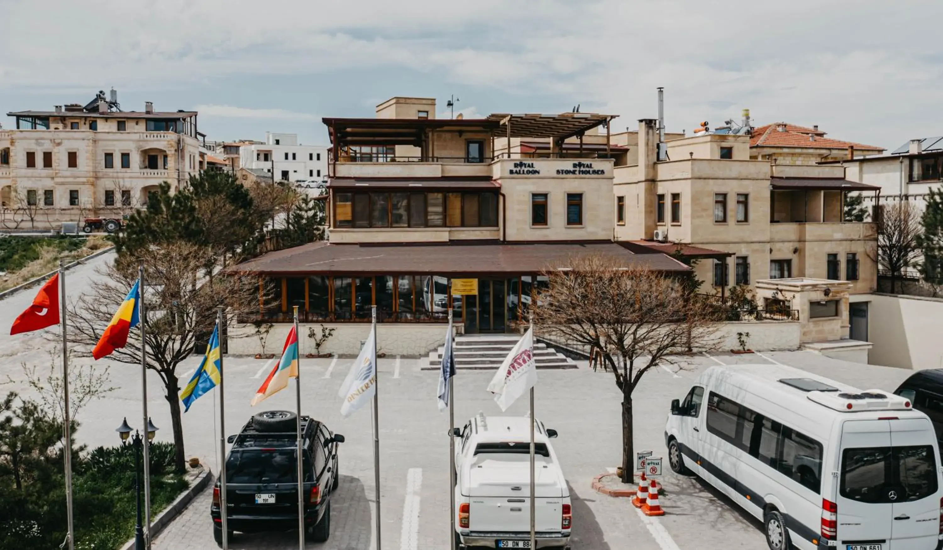 Facade/entrance in Royal Stone Houses - Goreme Facade/entrance in Royal Stone Houses - Goreme