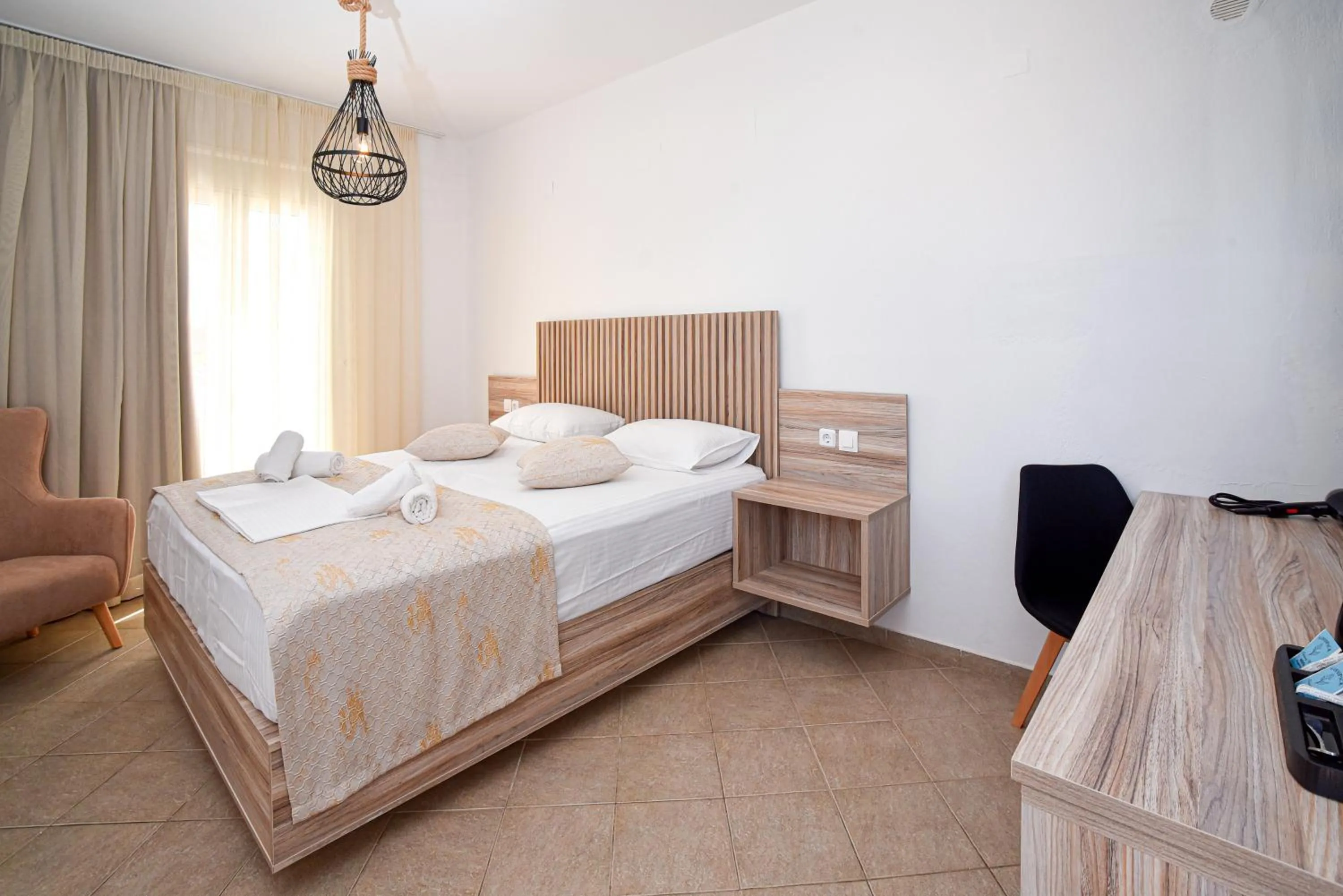 Bed in Kasapakis Hotel & Apartments