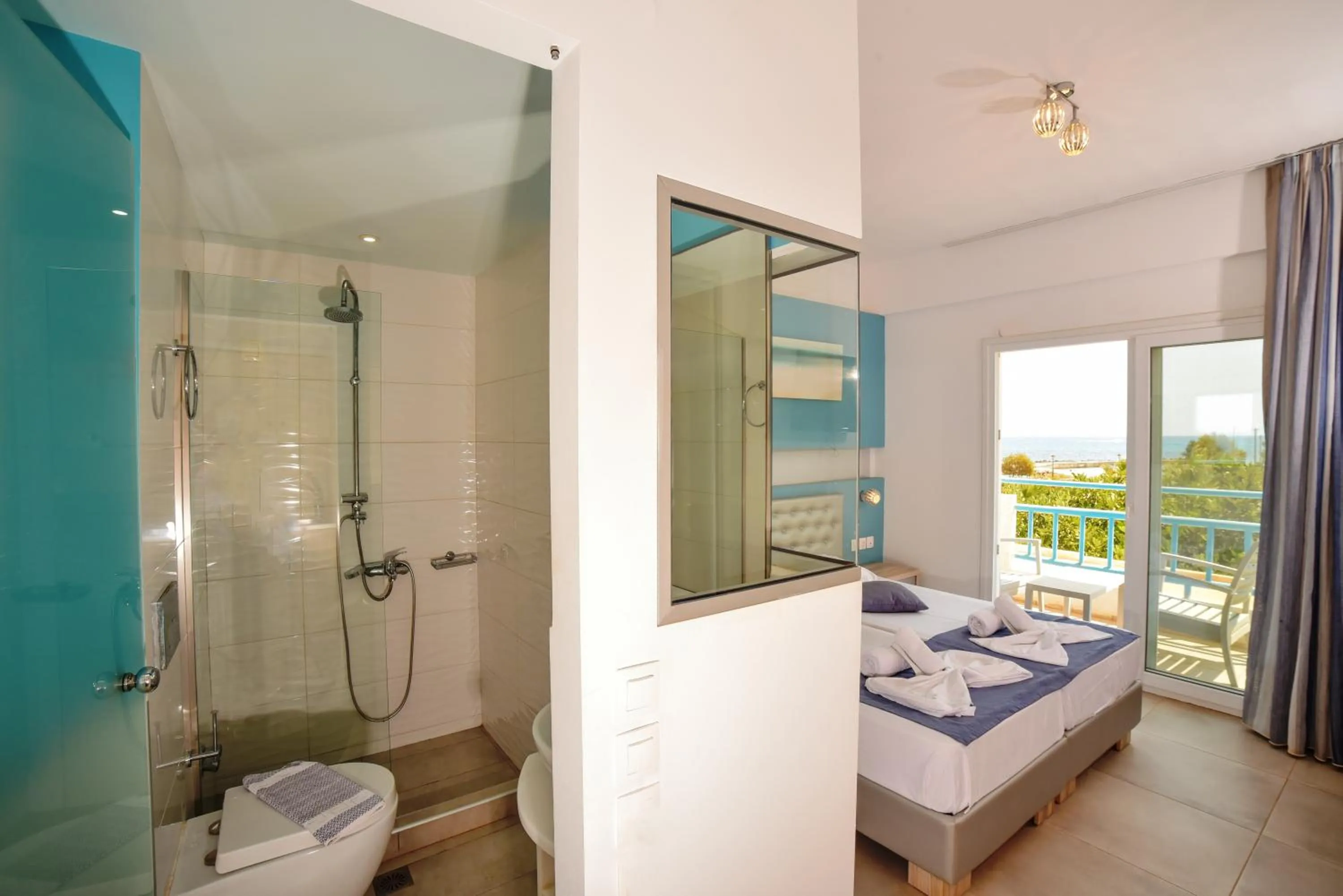 Bed in Kasapakis Hotel & Apartments