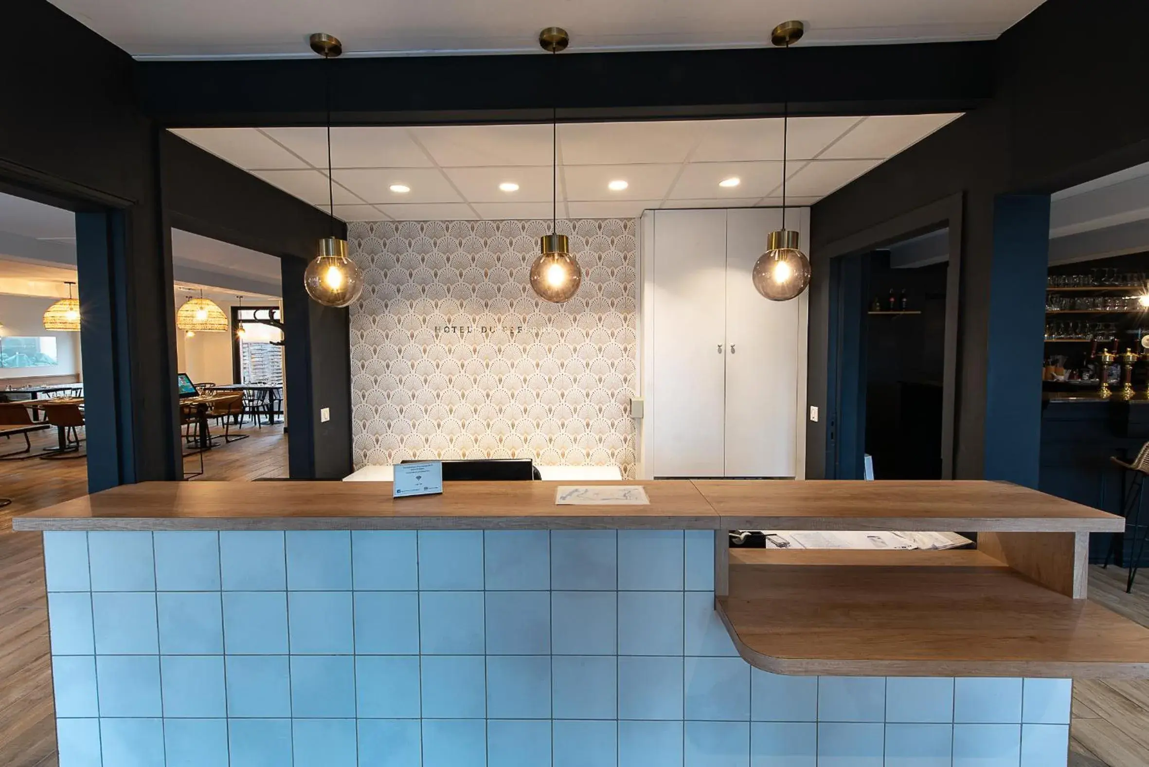 Lobby or reception in Hôtel du Beffroi Gravelines Dunkerque Lobby or reception in Hôtel du Beffroi Gravelines Dunkerque