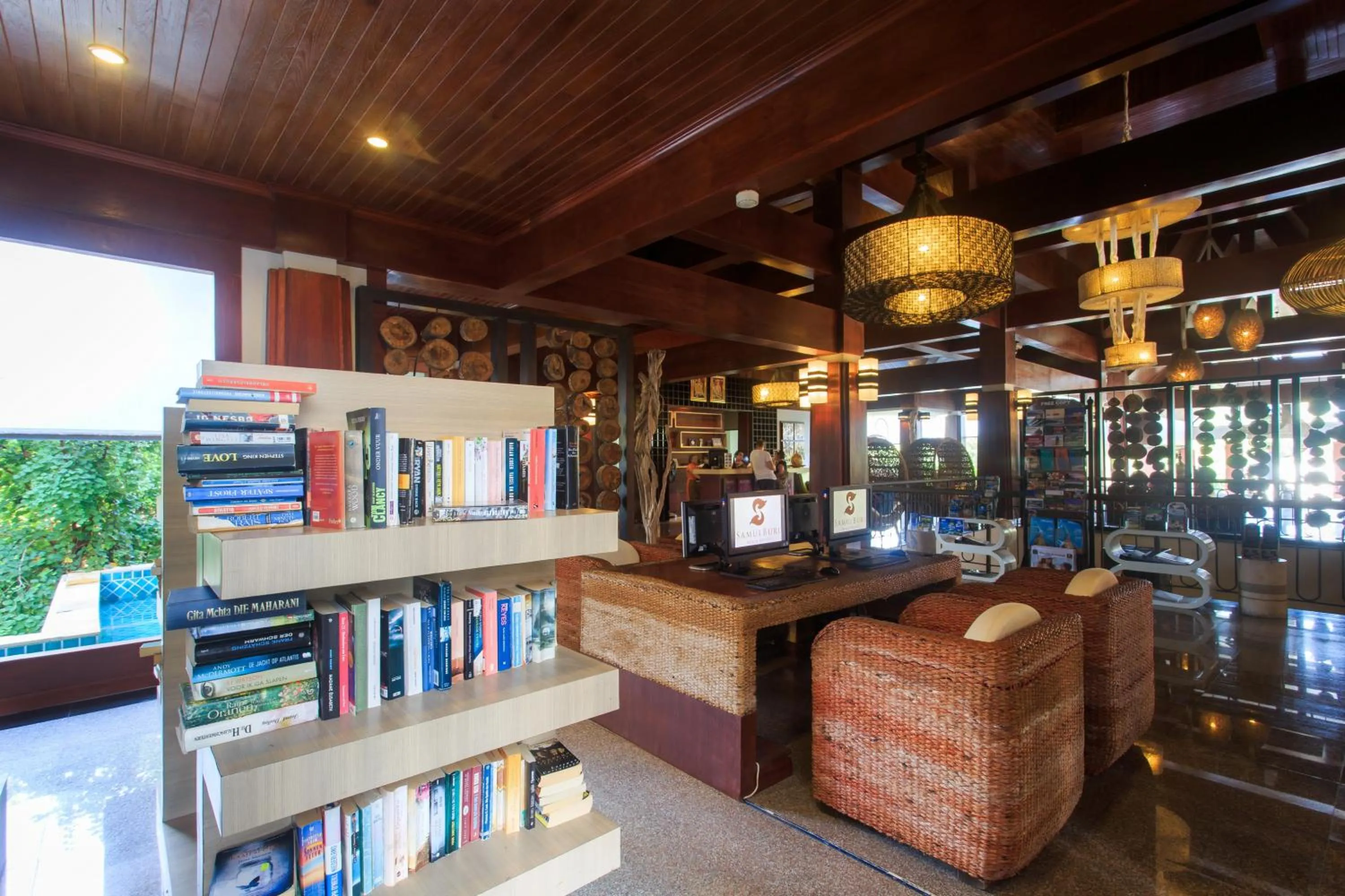 Library in Samui Buri Beach Resort
