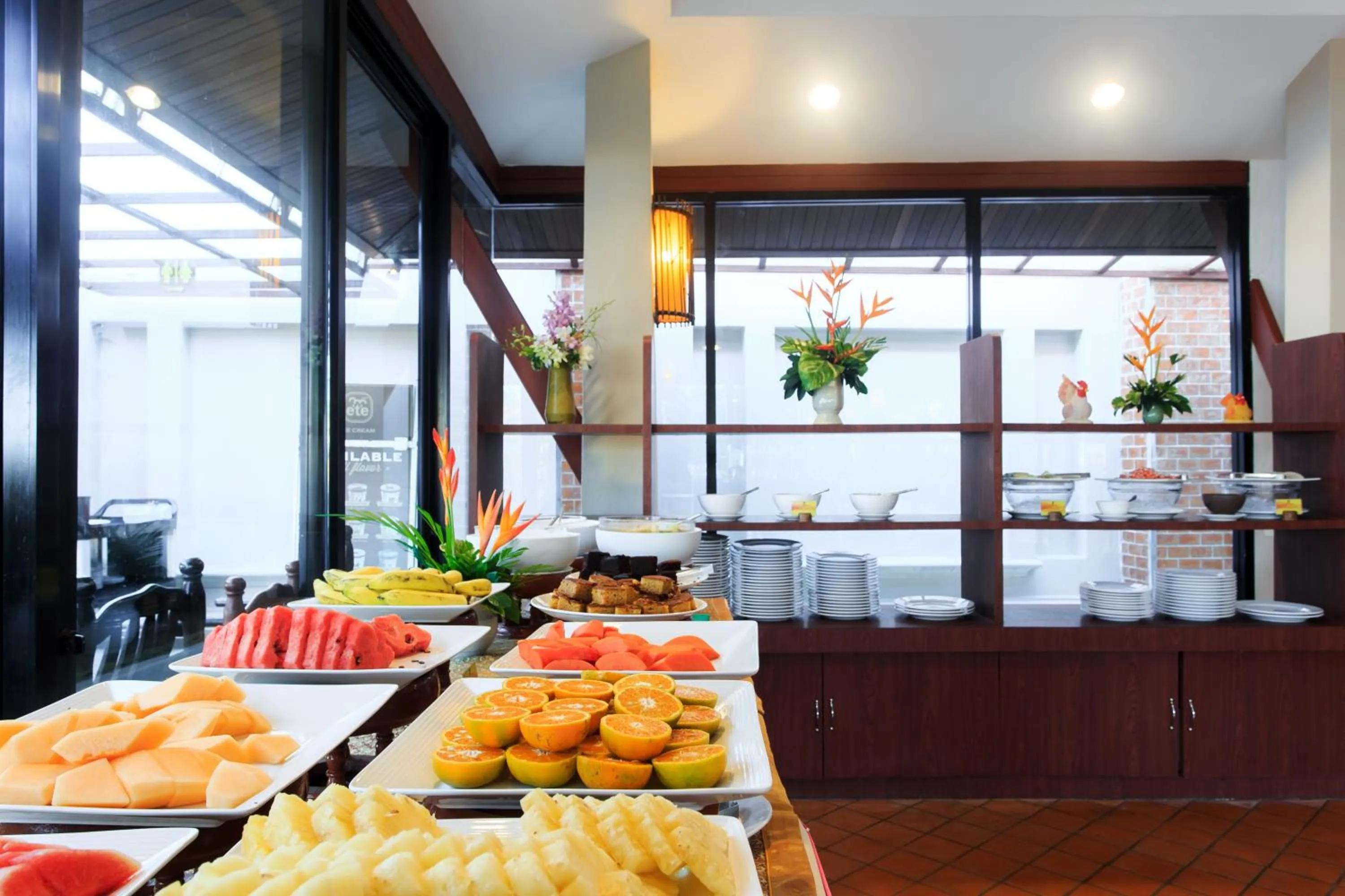 American breakfast in Samui Buri Beach Resort