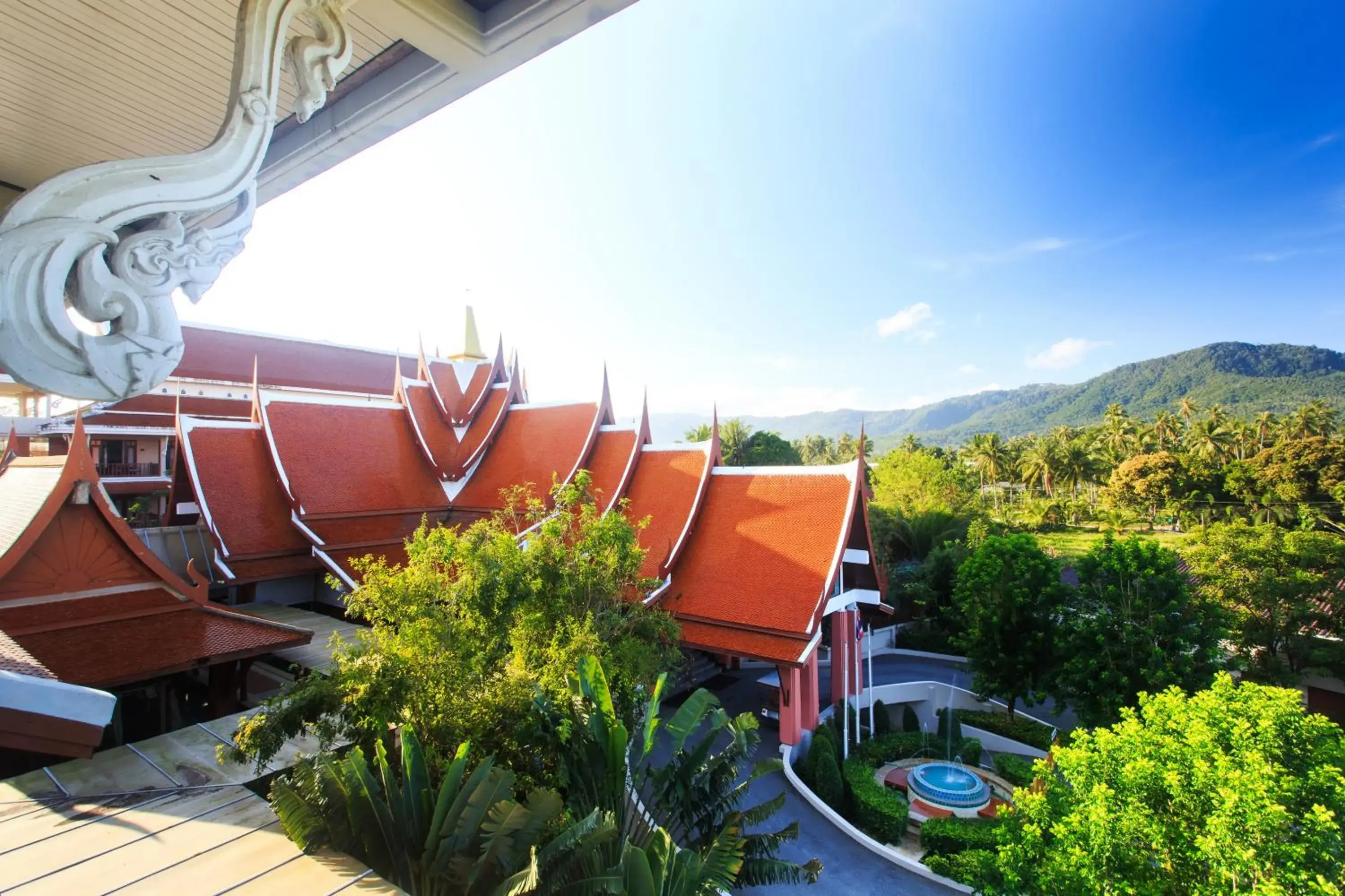 Bird's eye view in Samui Buri Beach Resort Bird's eye view in Samui Buri Beach Resort