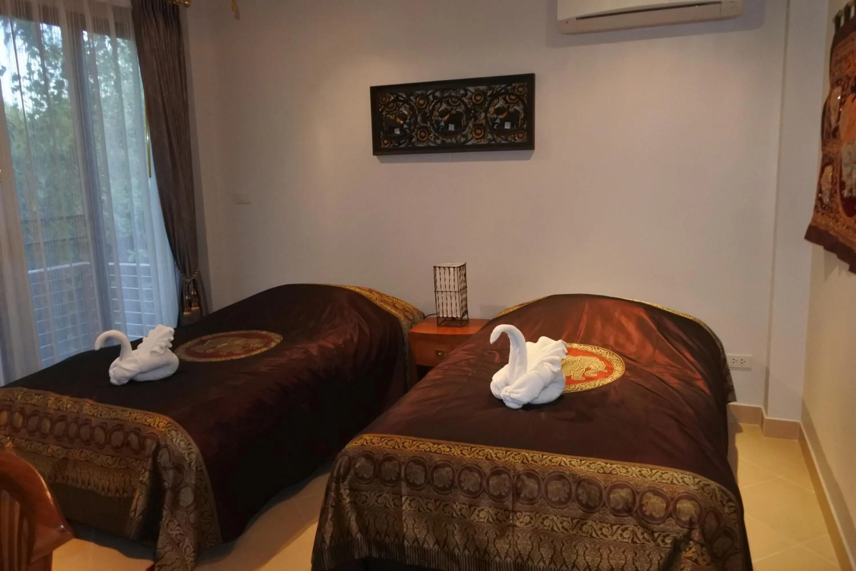 Bedroom, Bed in Tropicana Beach Villa at VIP Resort