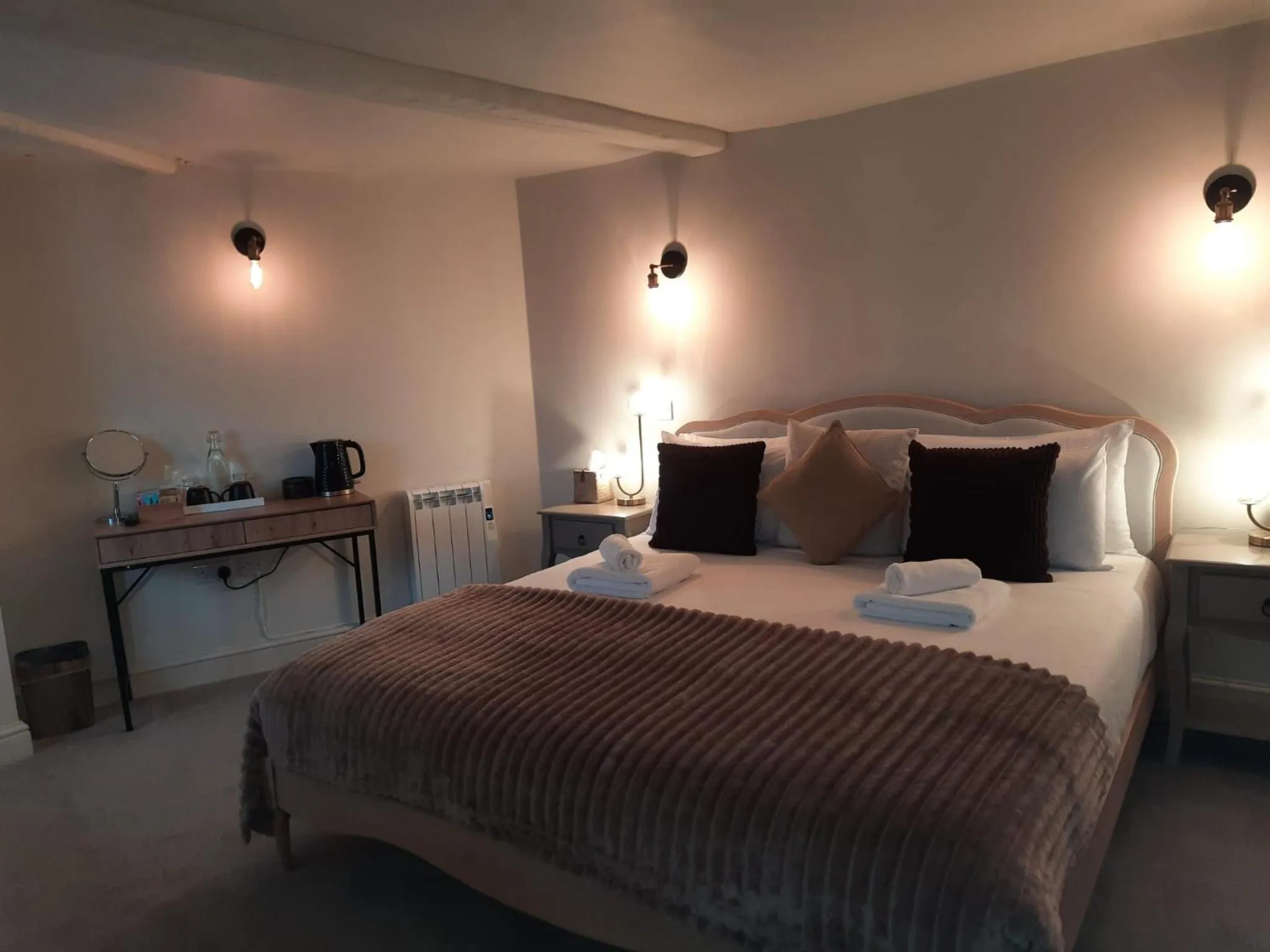 Bed in Rising Sun Hotel