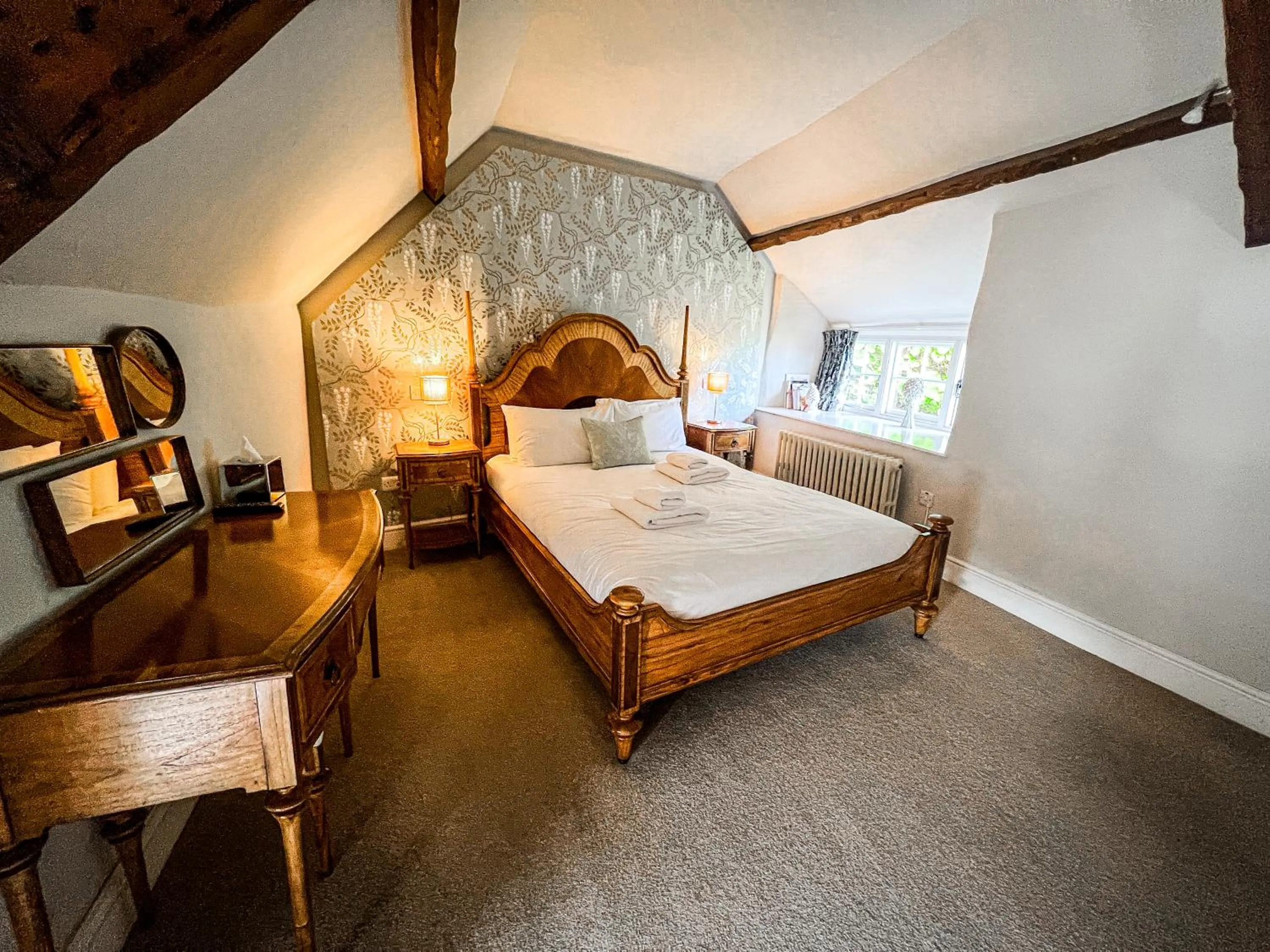 Bed in Rising Sun Hotel