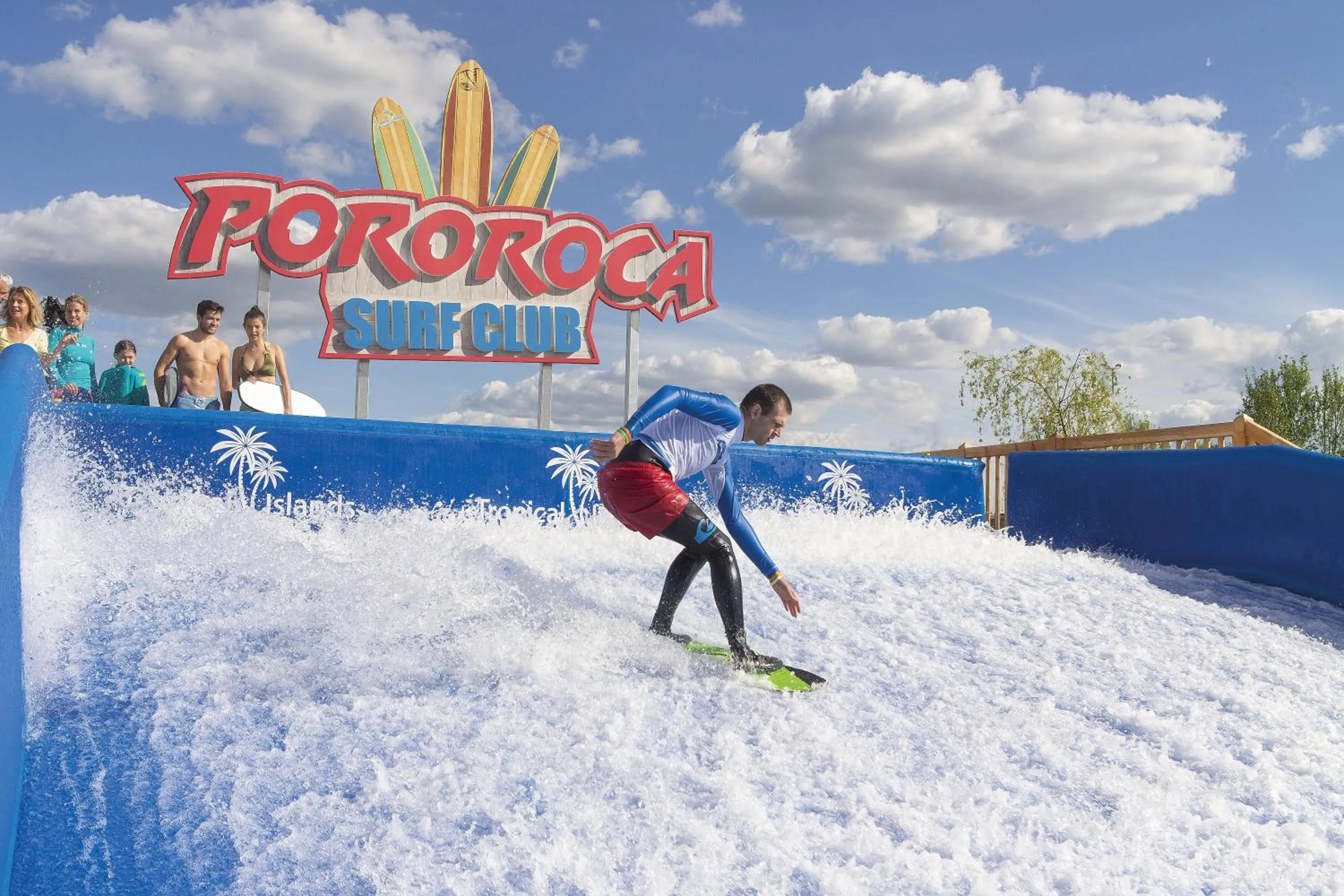 Aqua park in Tropical Islands