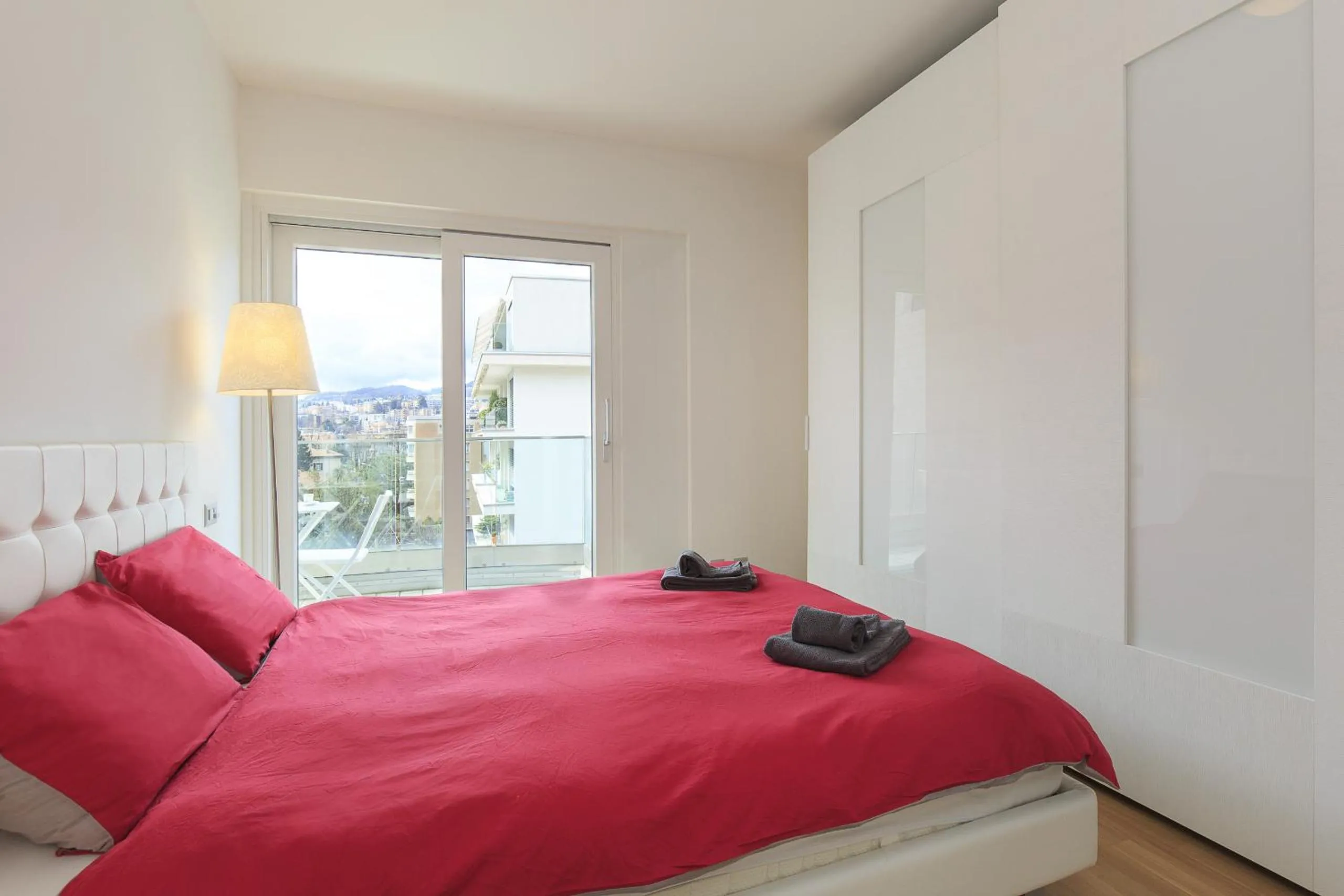 Balcony/Terrace, Bed in Prestige Apartments by Quokka 360 - spacious flats with terraces