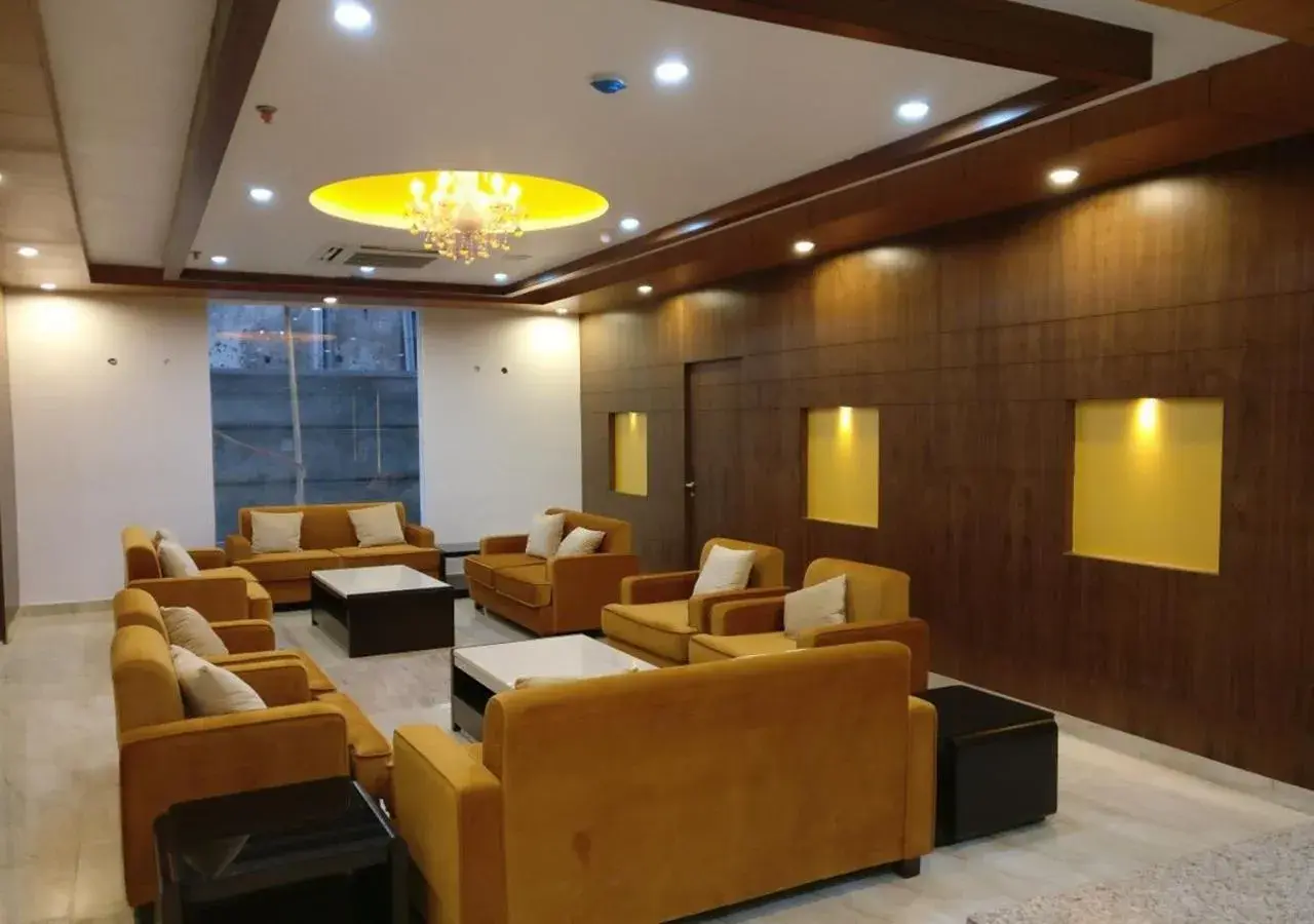 Lobby or reception in Triguna Clarks Inn Kurnool Lobby or reception in Triguna Clarks Inn Kurnool