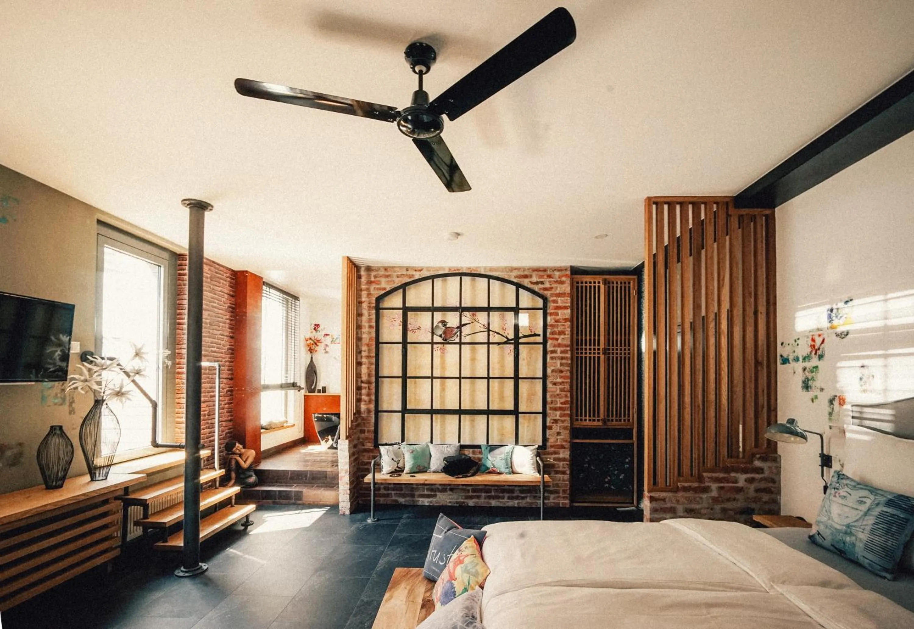 Bed in 36 Phô Cô Hotel & Suites