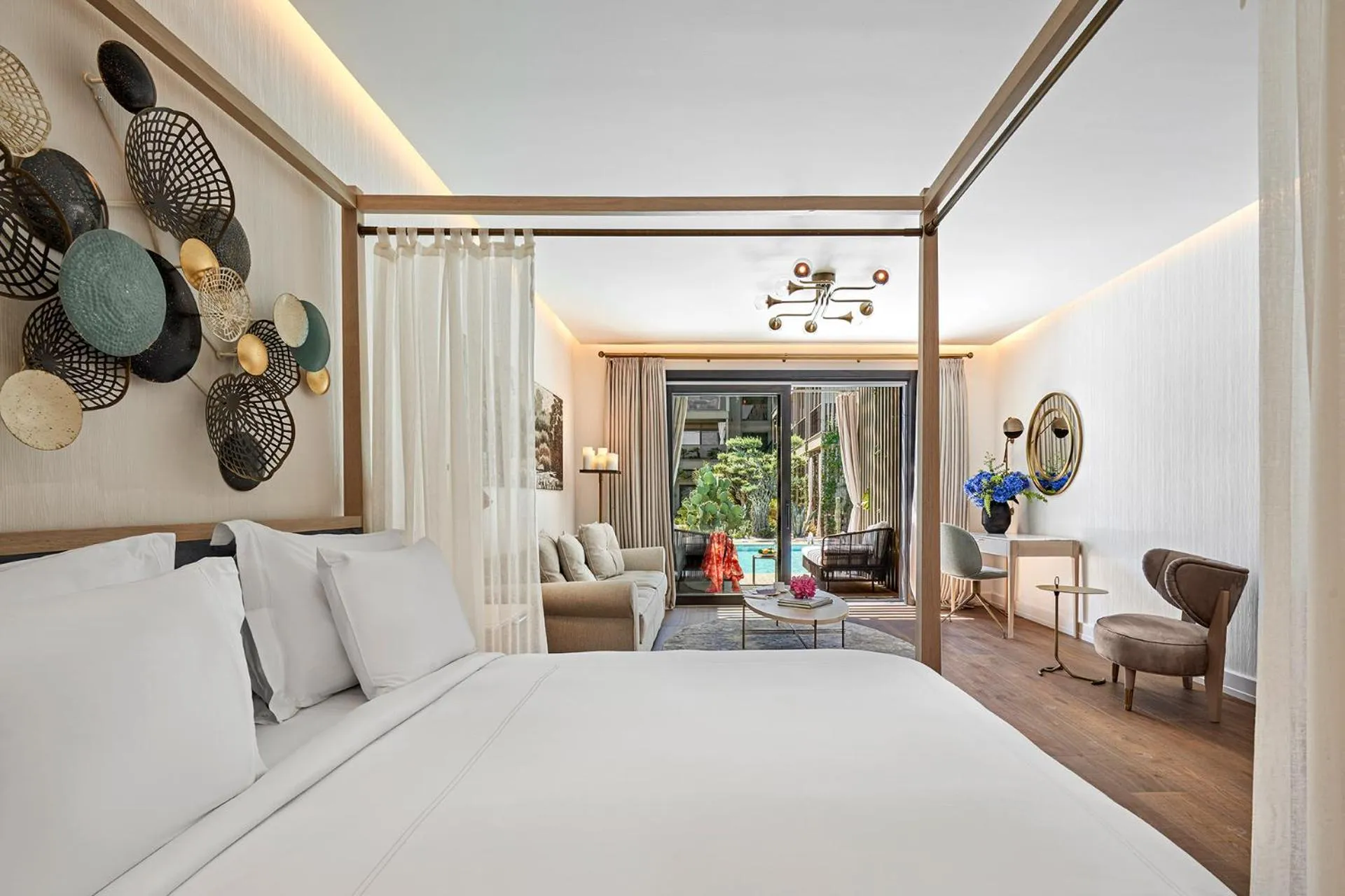 TV and multimedia, Bed in Biblos Resort Alaçatı