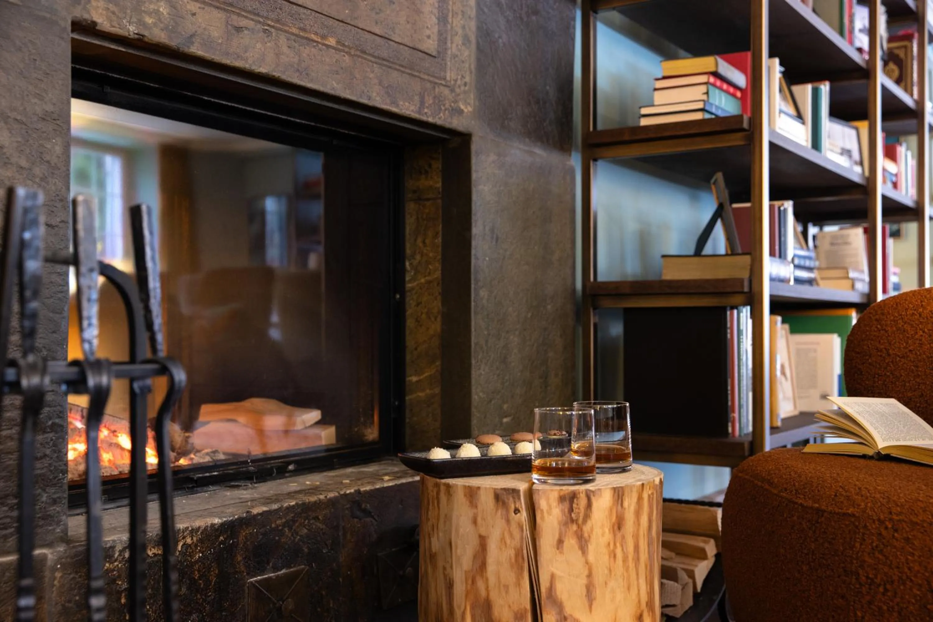 Library in Soldanella by Hotel Adula