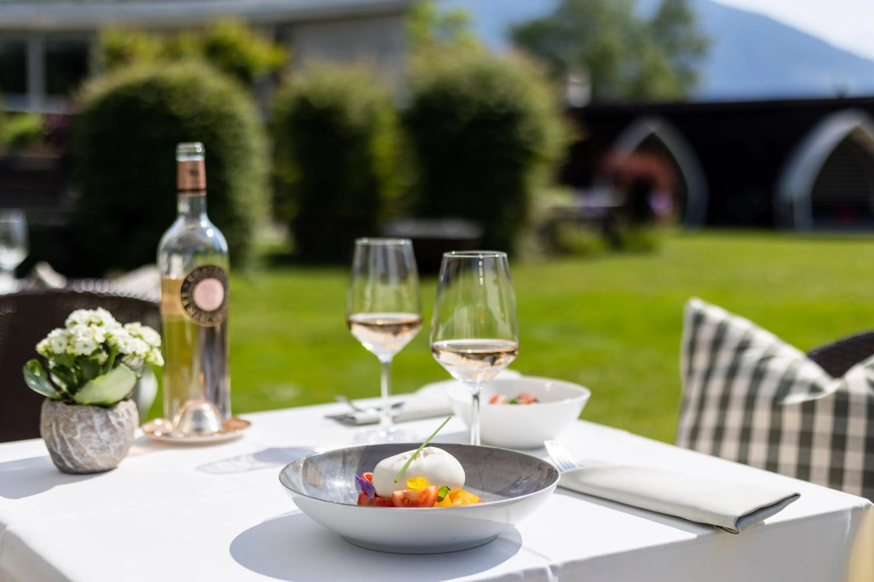 Garden in Soldanella by Hotel Adula