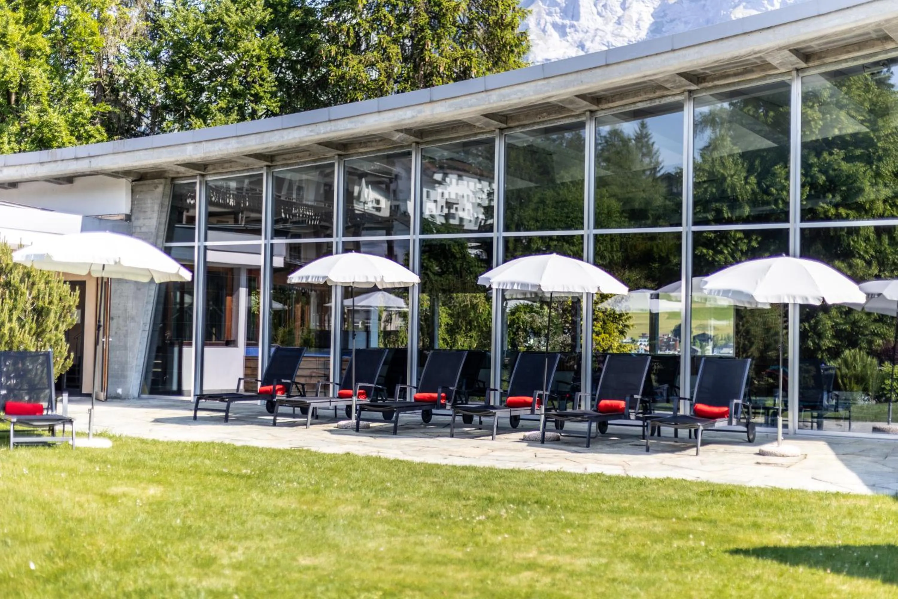 Garden in Soldanella by Hotel Adula