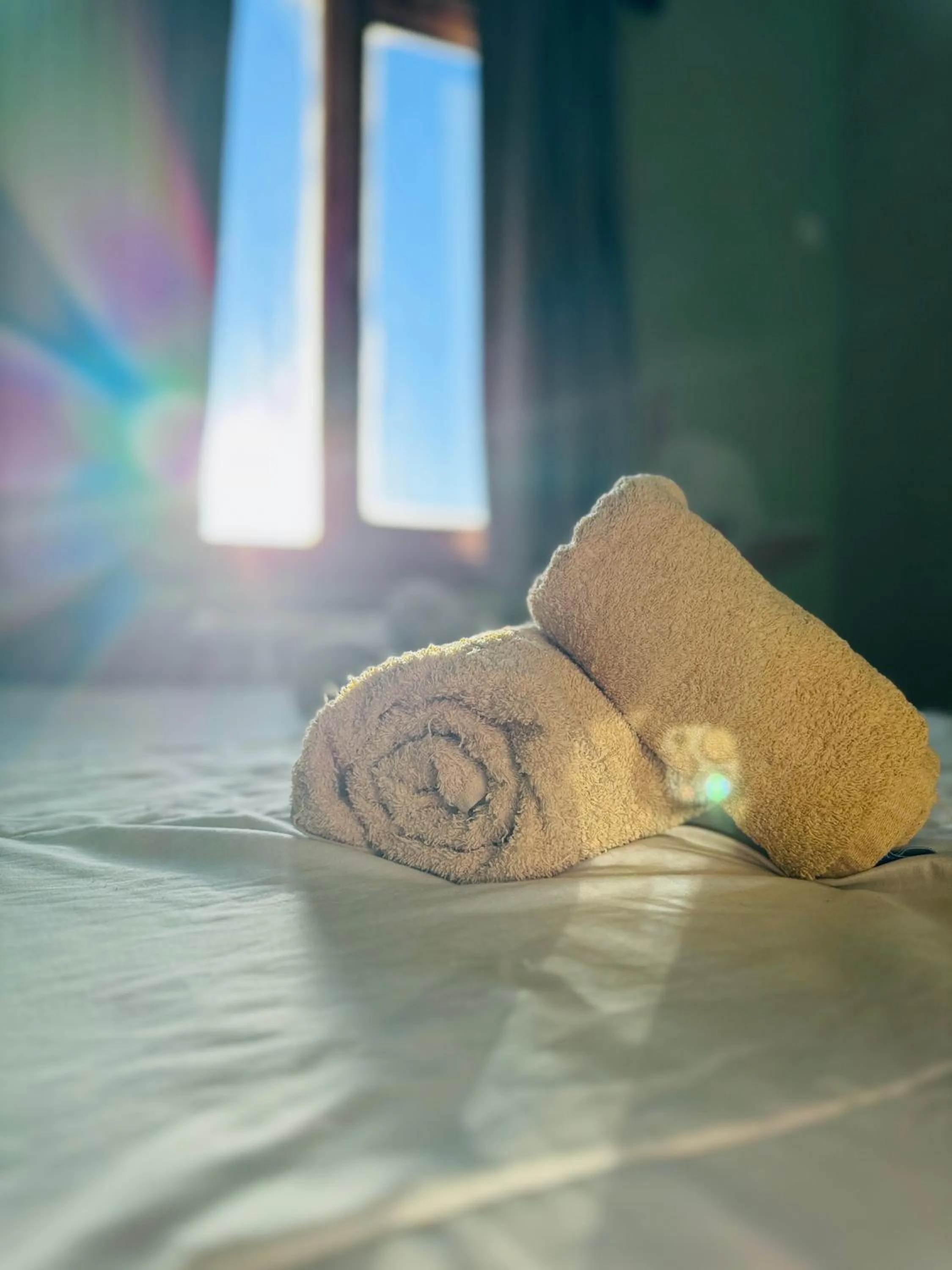 Bed in Cabañas y Hostel I Keu Ken