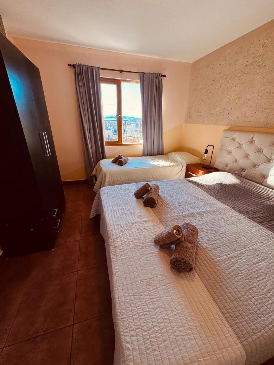 Bed in Cabañas y Hostel I Keu Ken