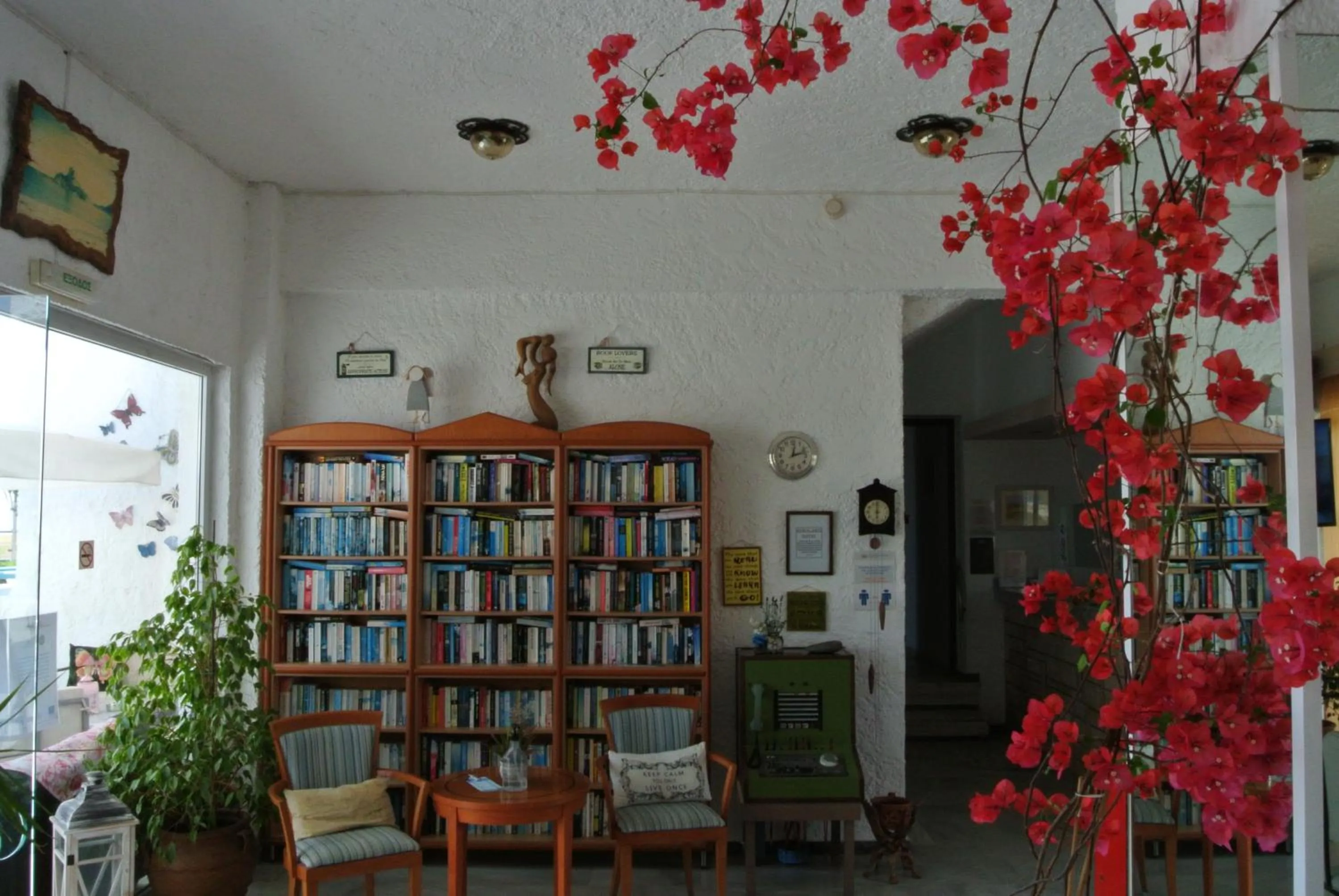 Library in Kokalakis Hotel