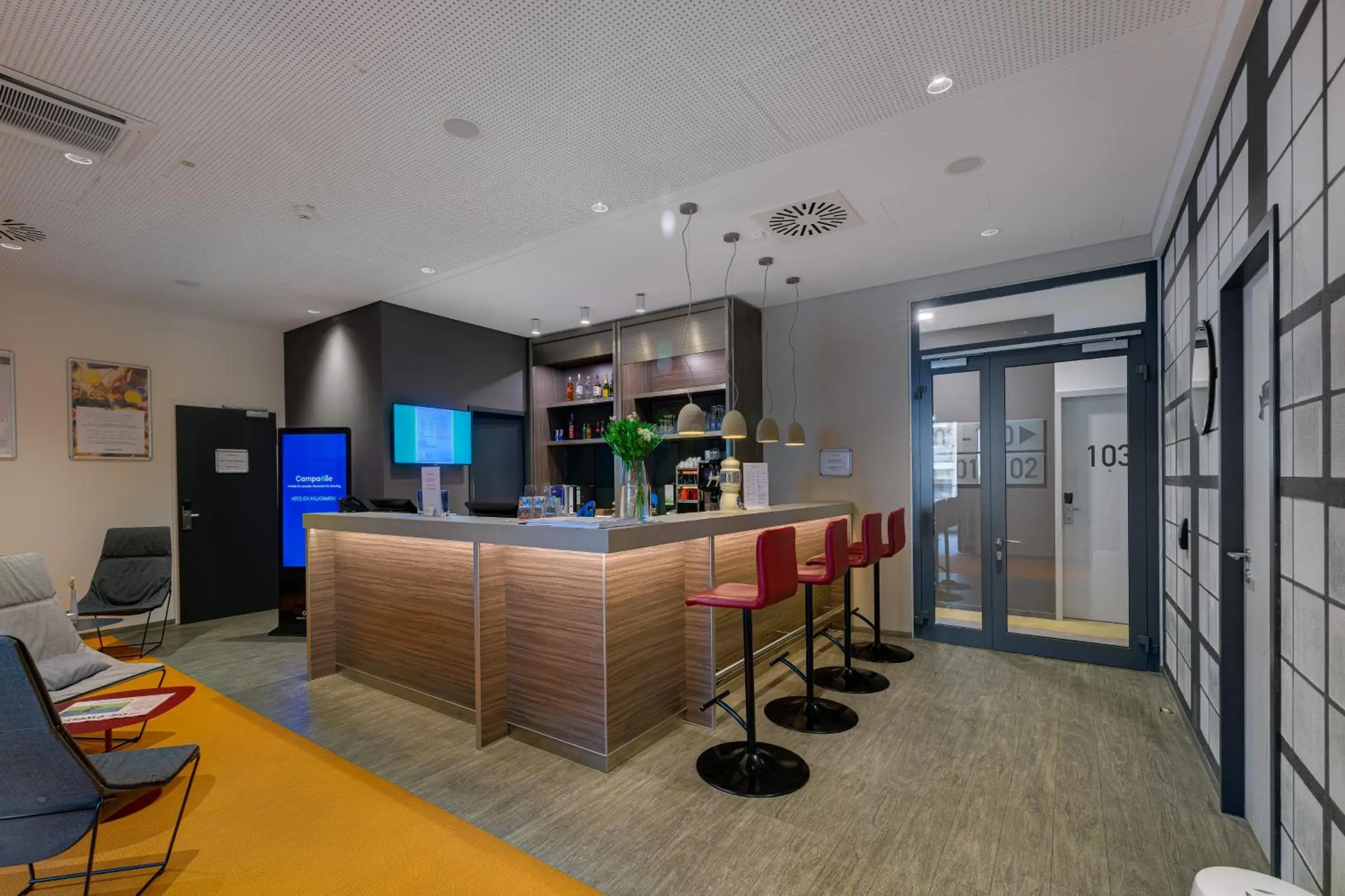 Lobby or reception, Lobby/Reception in 7 Days Premium Hotel München-Sendling