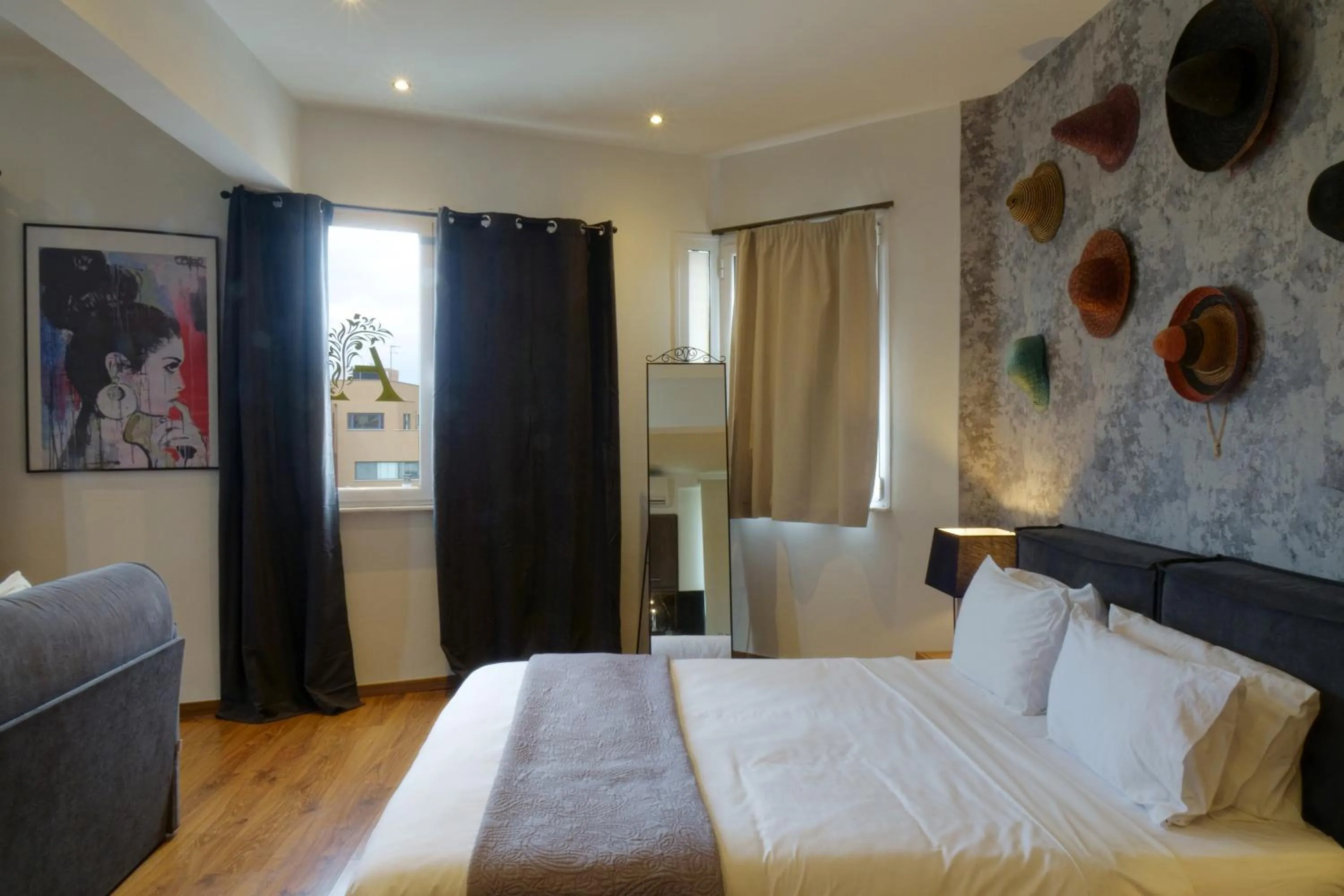 Photo of the whole room, Bed in The Athens Version Luxury Suites