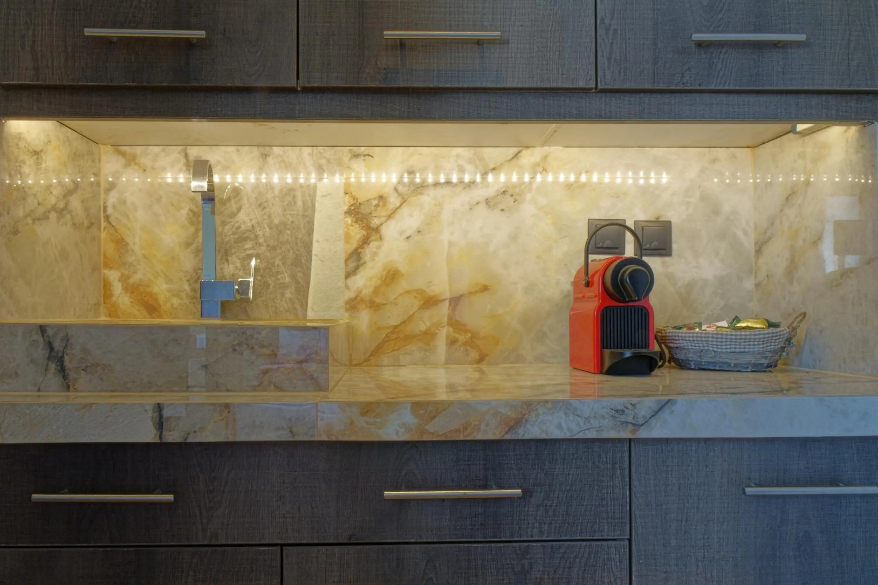 Kitchen or kitchenette in The Athens Version Luxury Suites