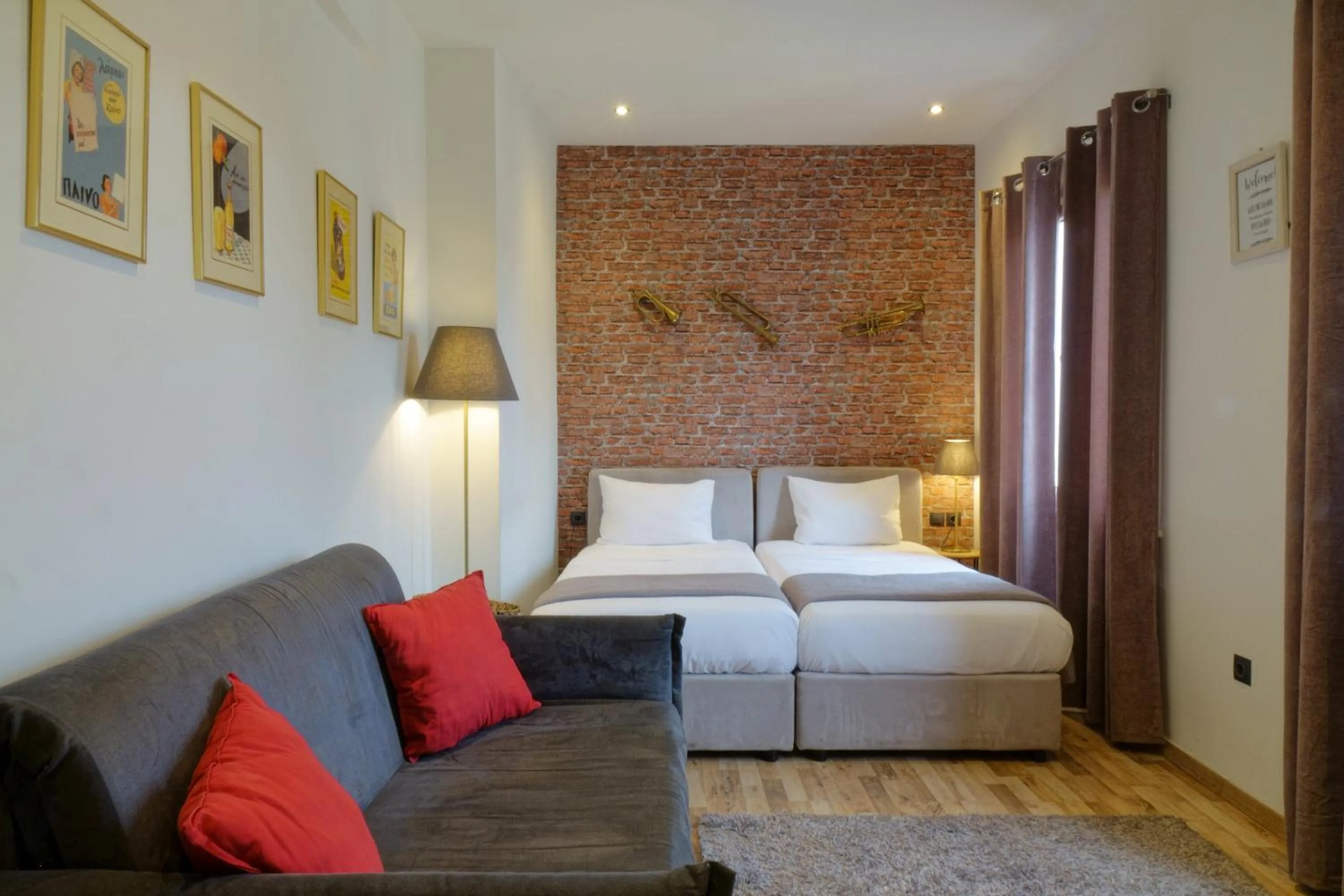 Photo of the whole room, Bed in The Athens Version Luxury Suites