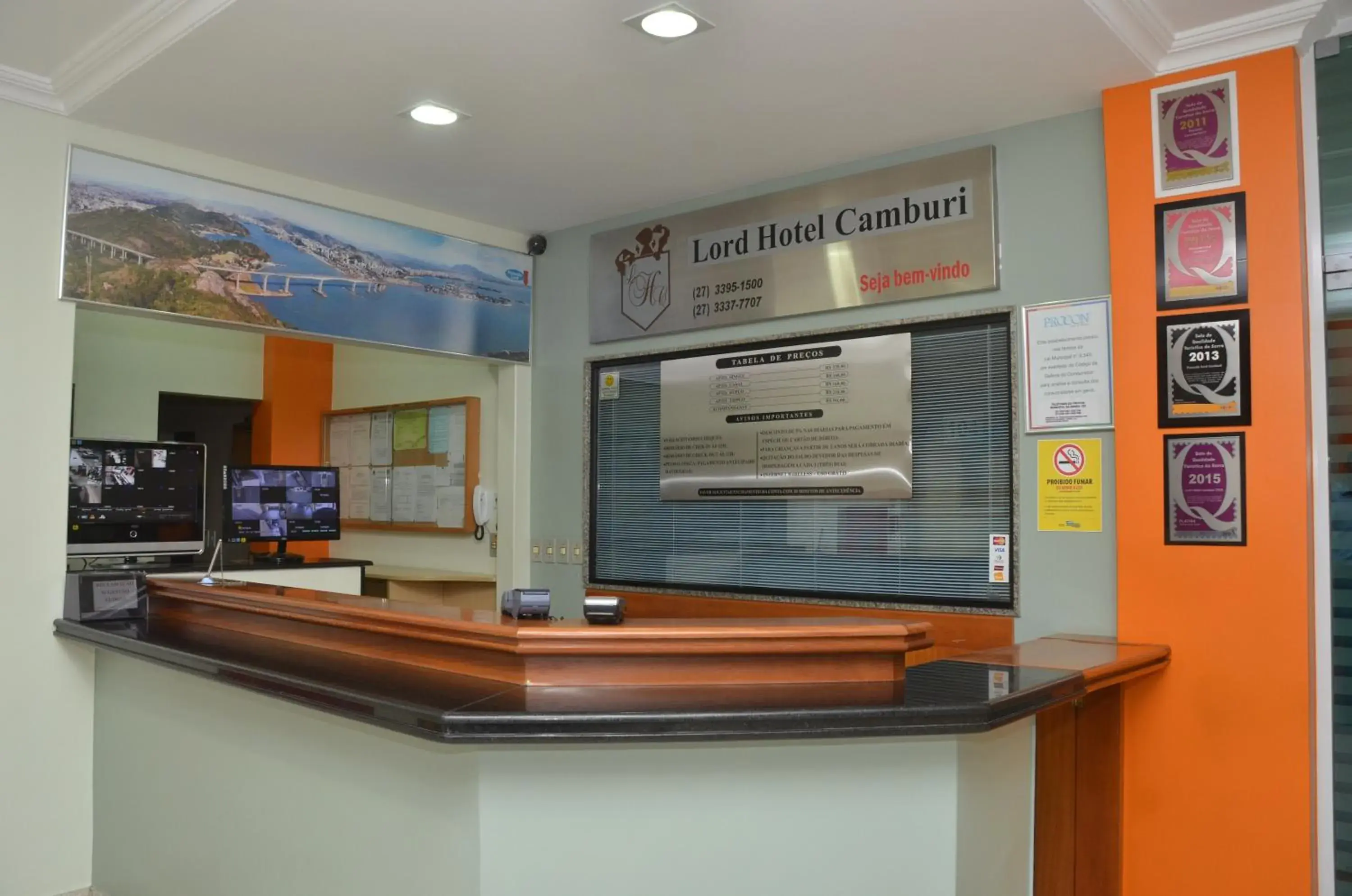 Lobby or reception in Lord Hotel Camburi Lobby or reception in Lord Hotel Camburi