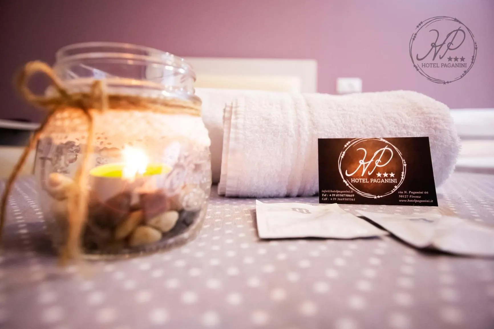 Property logo or sign, Bed in Hotel Paganini