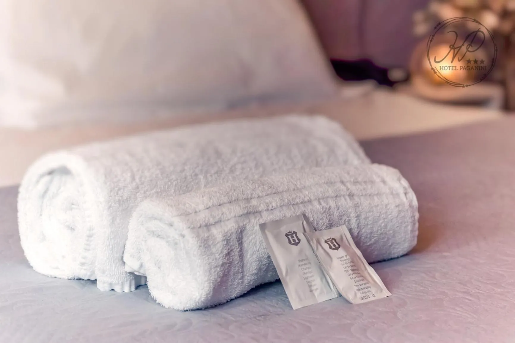 Property logo or sign, Bed in Hotel Paganini