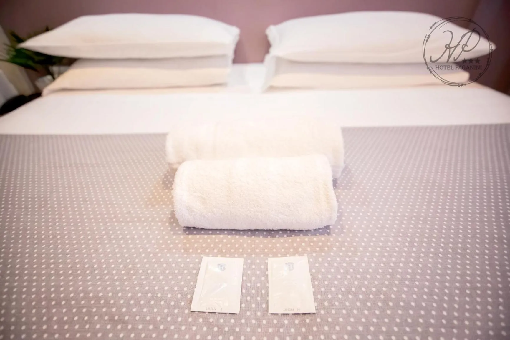 Property logo or sign, Bed in Hotel Paganini