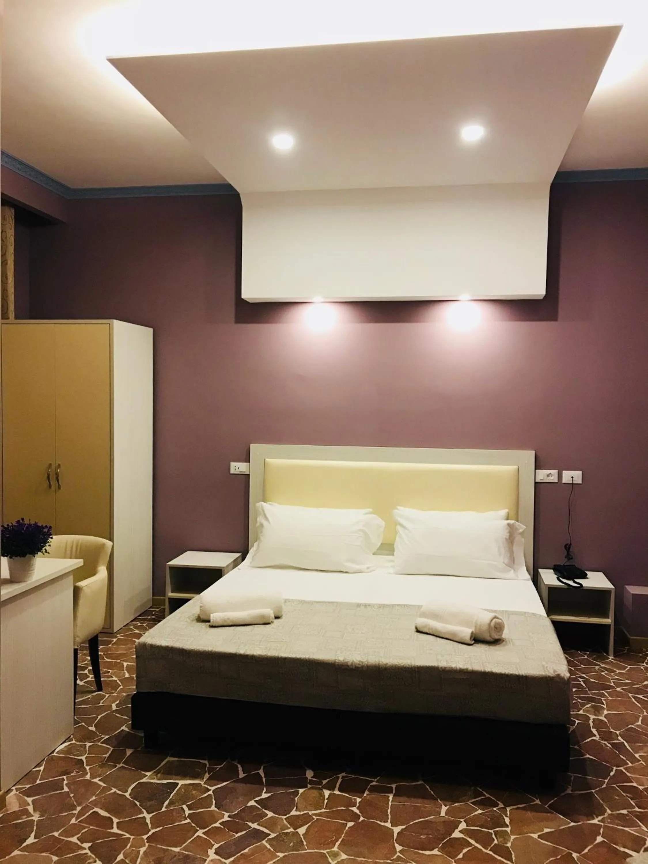 Bed in Hotel Paganini