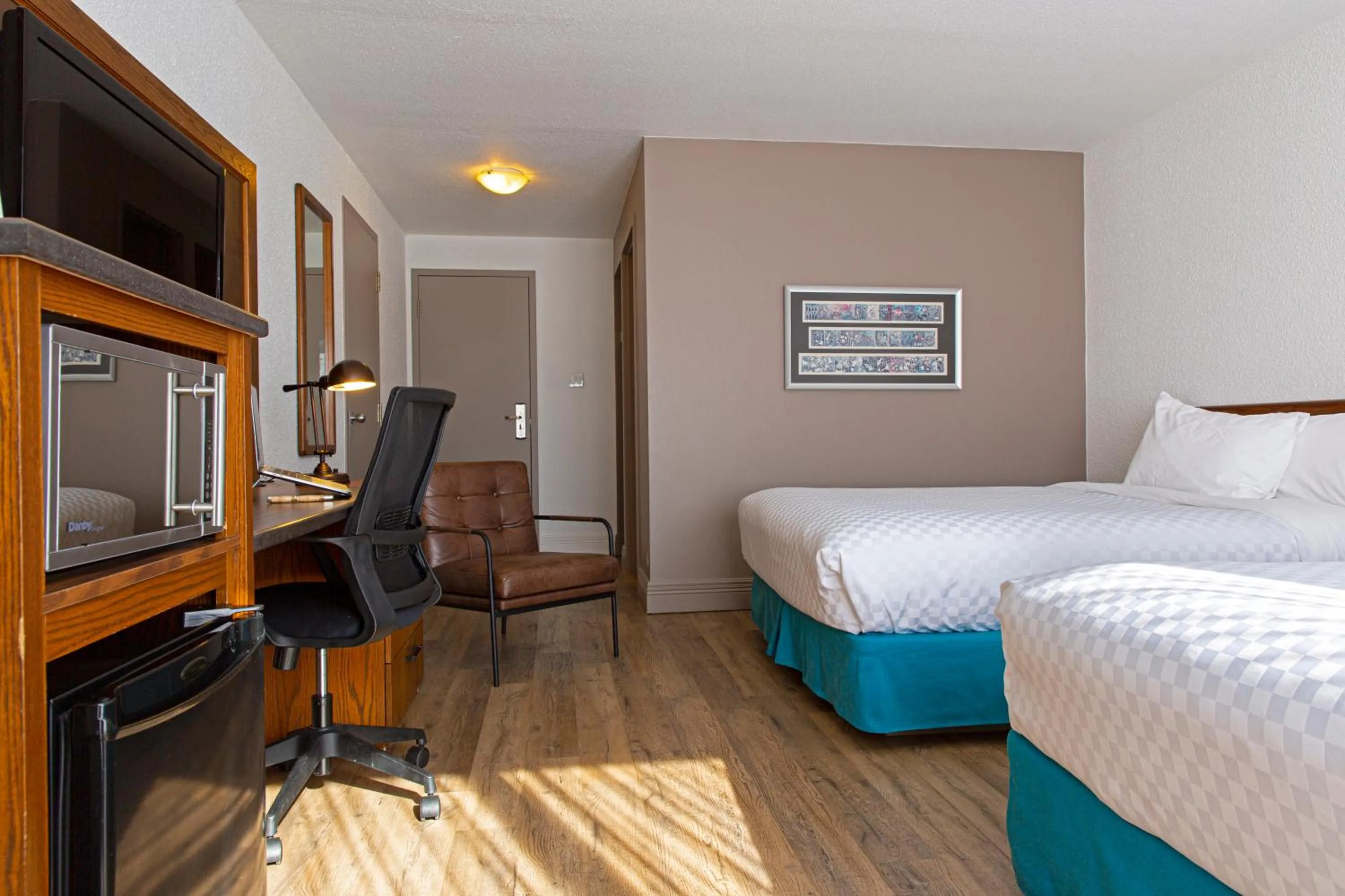 Bed in Hotel L'Oiseliere Montmagny