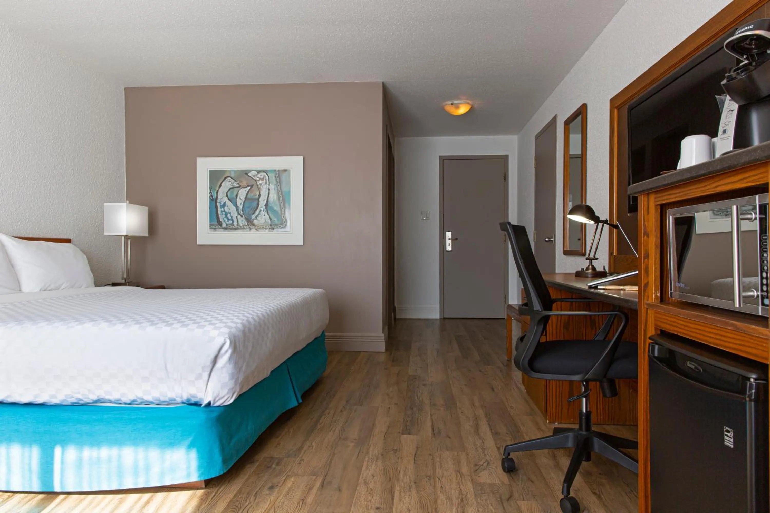 Bed in Hotel L'Oiseliere Montmagny