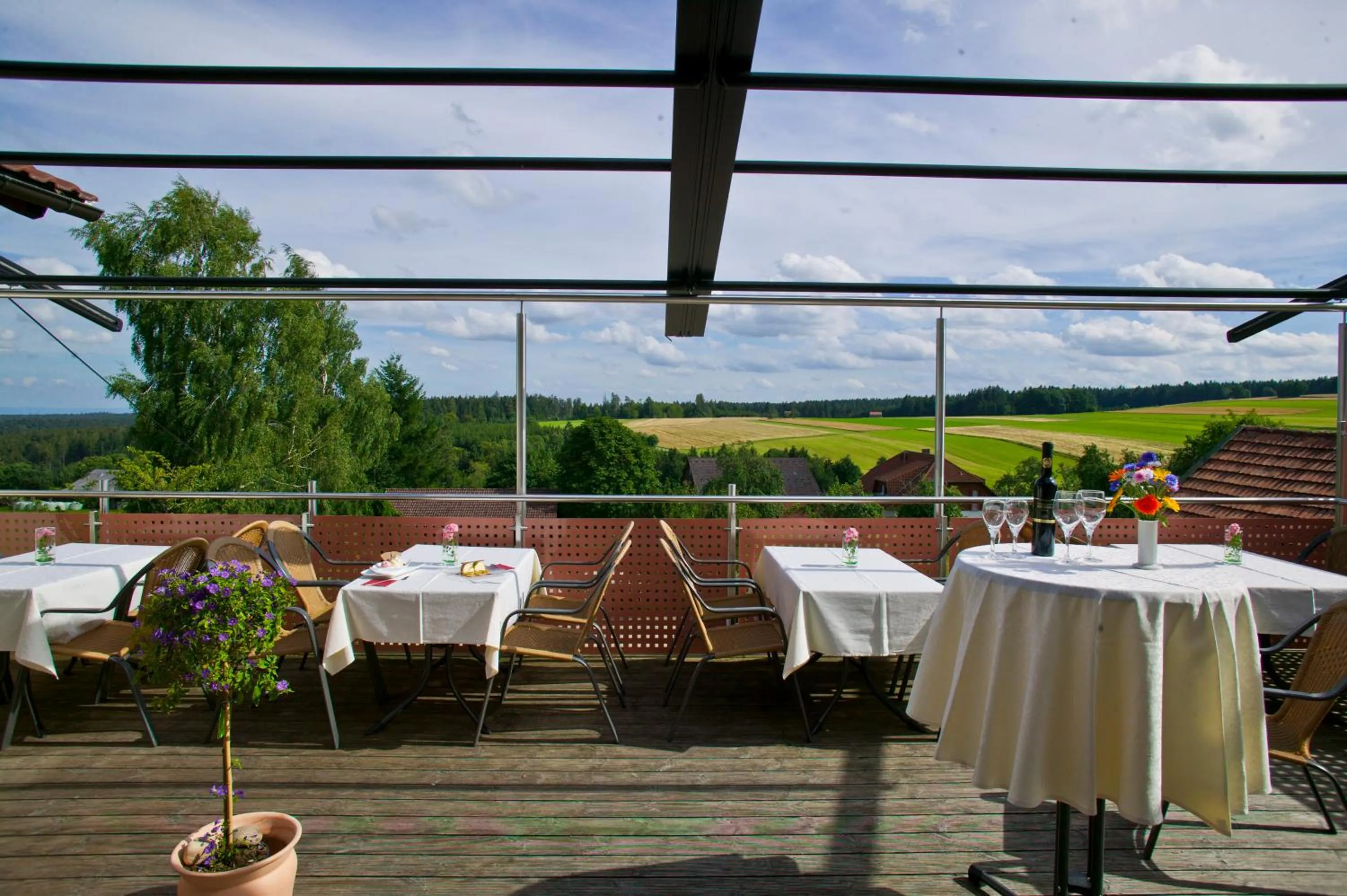 Garden view in Landhotel Traube
