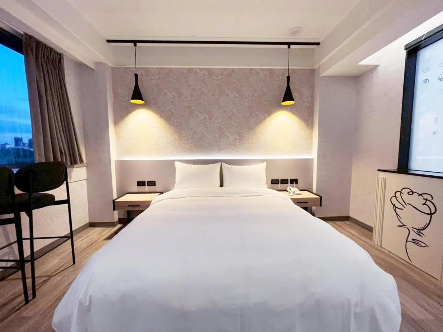 Bed in Dolamanco Hotel