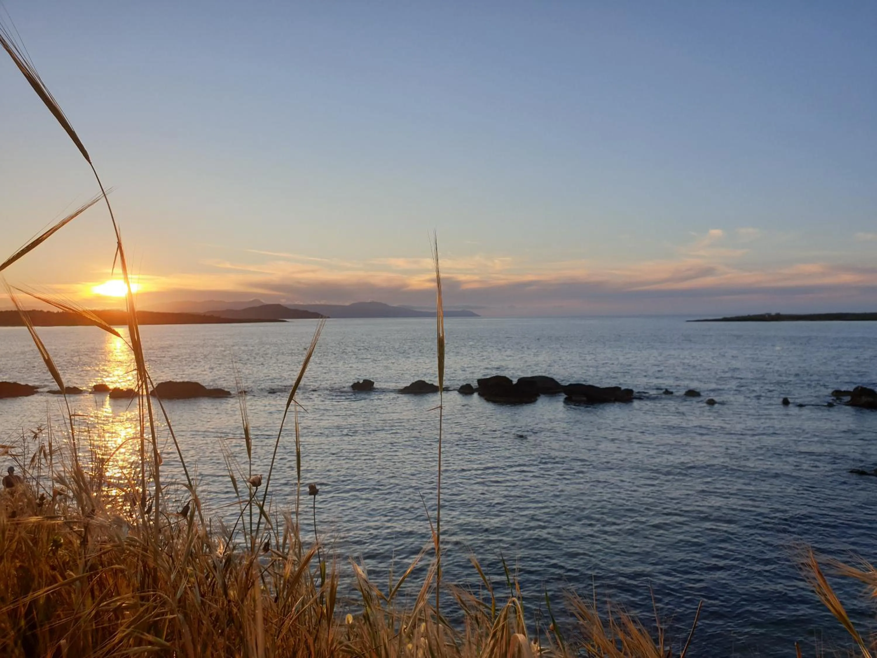 Sunset in Klinakis Beach Hotel