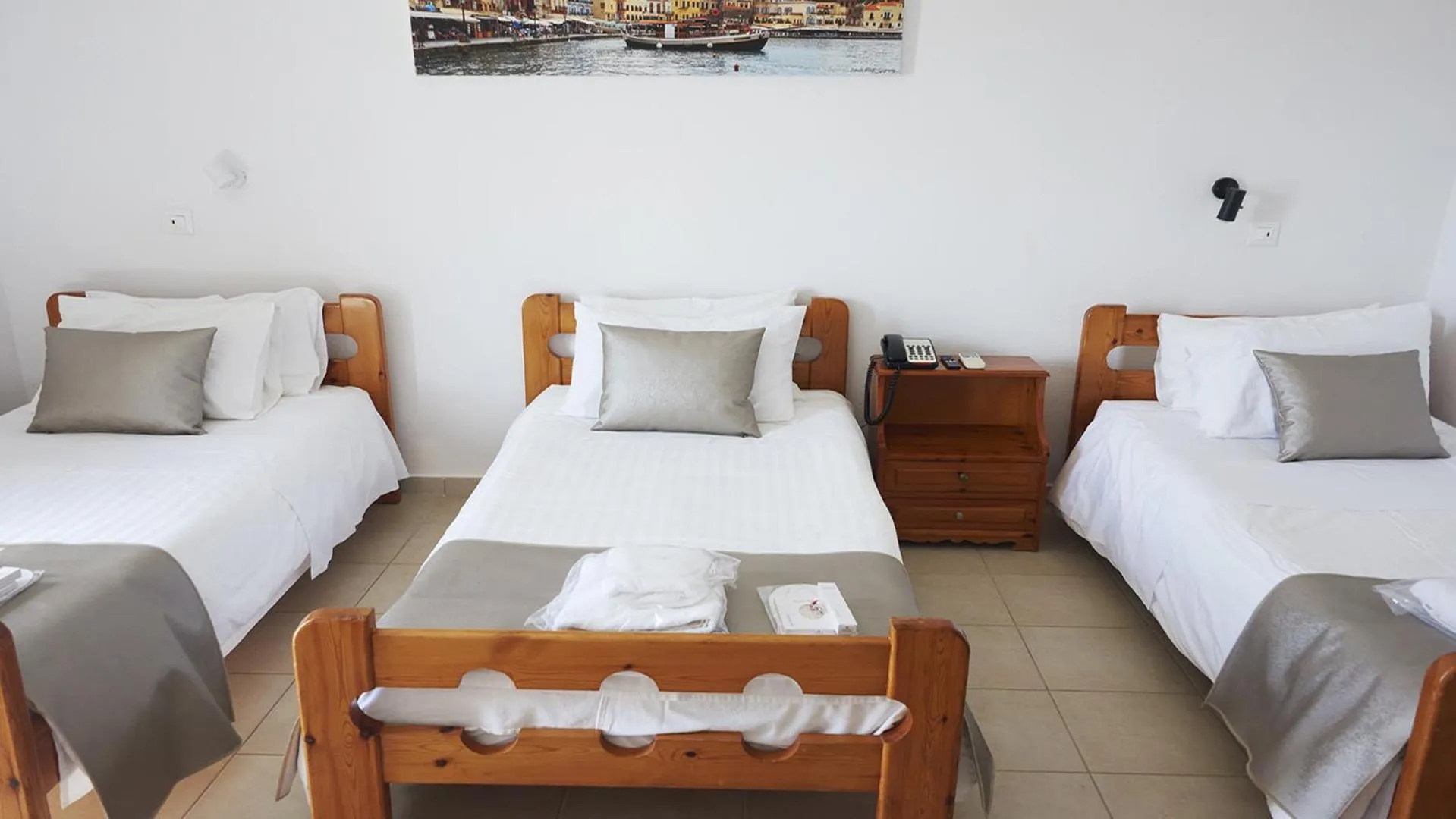 Bedroom, Bed in Klinakis Beach Hotel