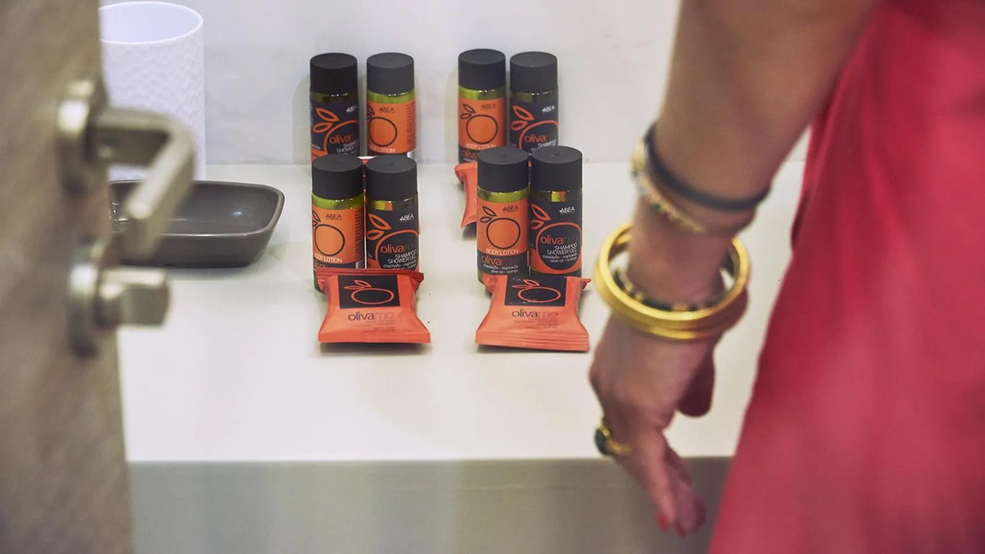 Bathroom in Klinakis Beach Hotel