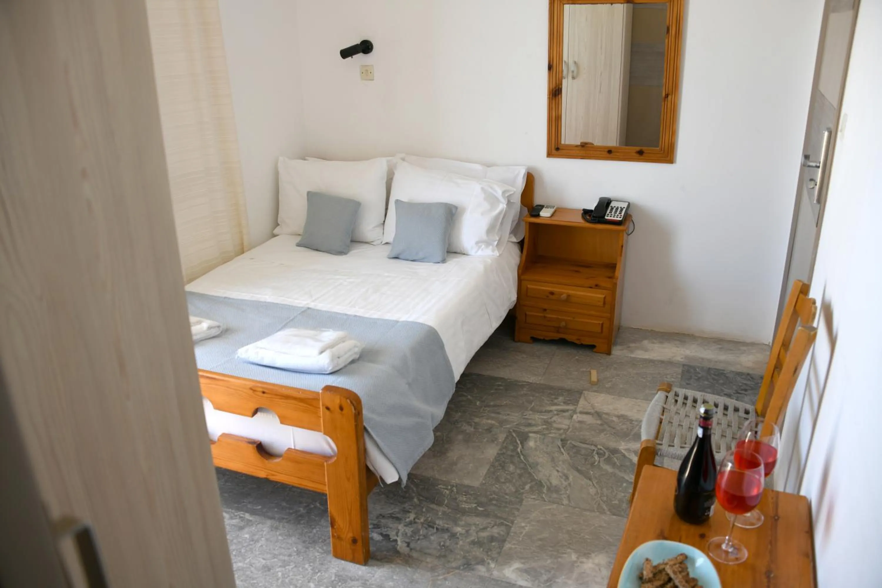 Bed in Klinakis Beach Hotel